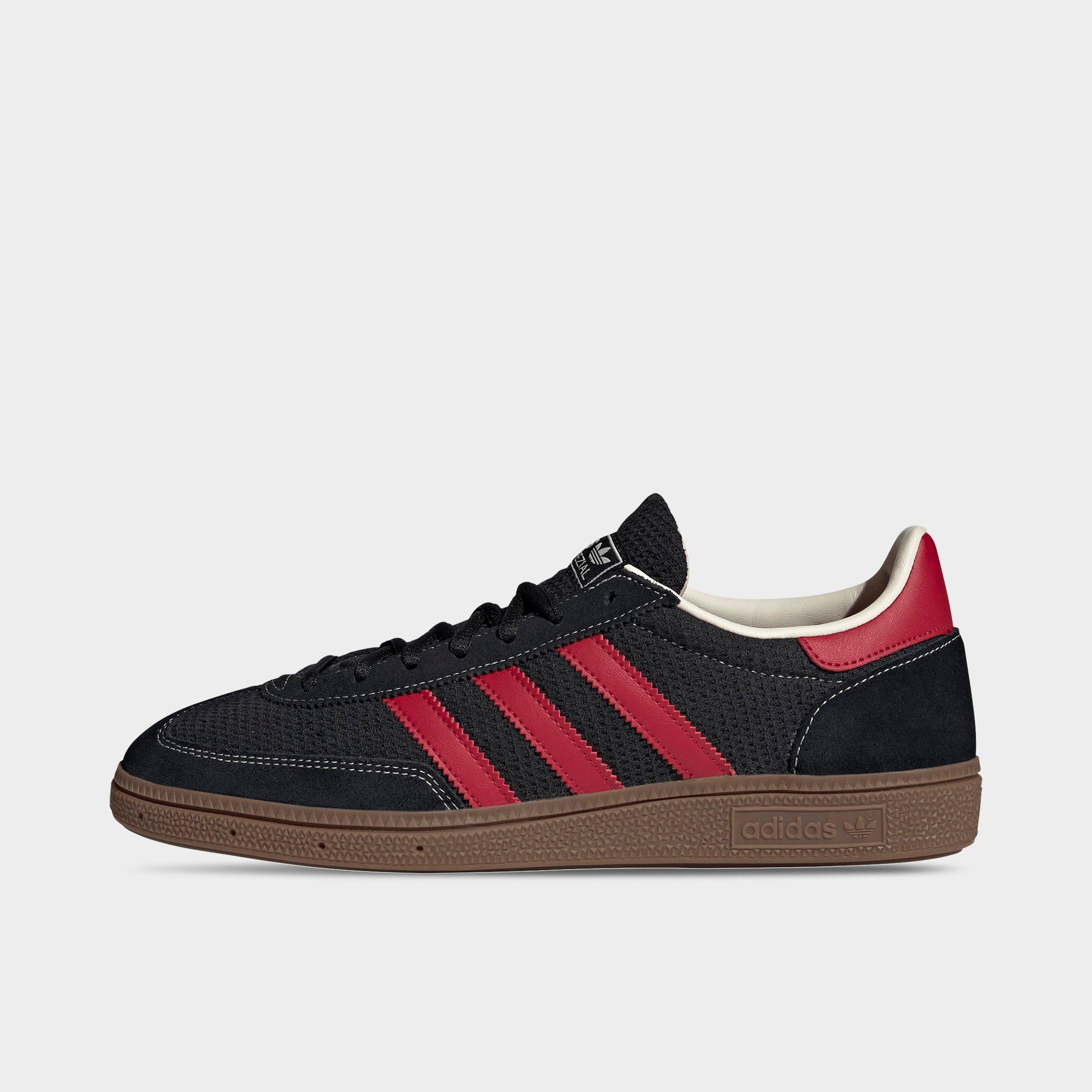 adidas Men's Originals Handball Spezial Casual Shoes in Core Black/Team Victory Red/Gum Size: 7.5