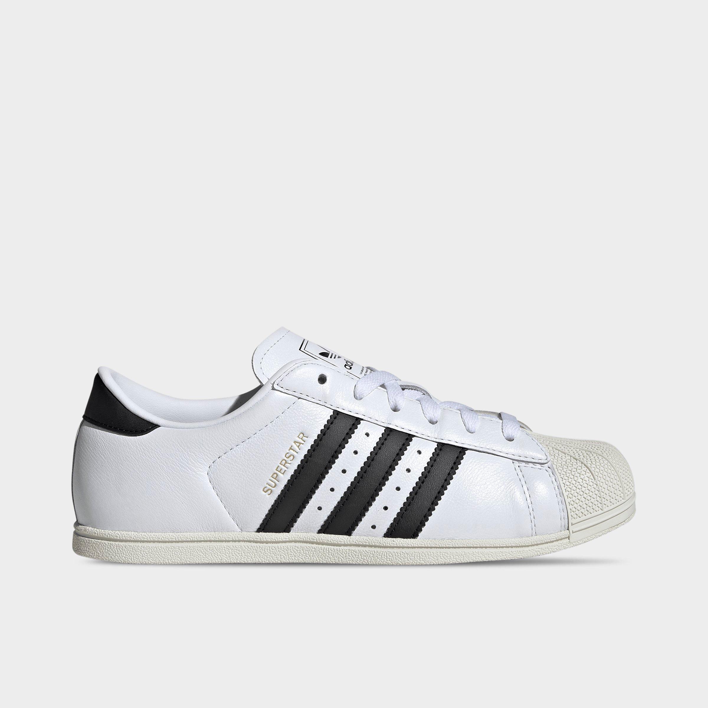 adidas Women's Originals Superstar Lo Pro Casual Shoes in Cloud White/Core Black/Gold Metallic Size: 5.0