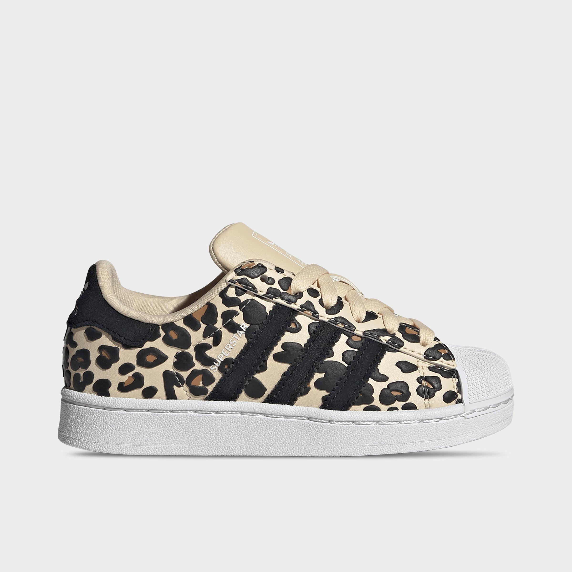 adidas Little Kids Originals Superstar II Casual Shoes in Sand Strata/Core Black/White Size: 2.0