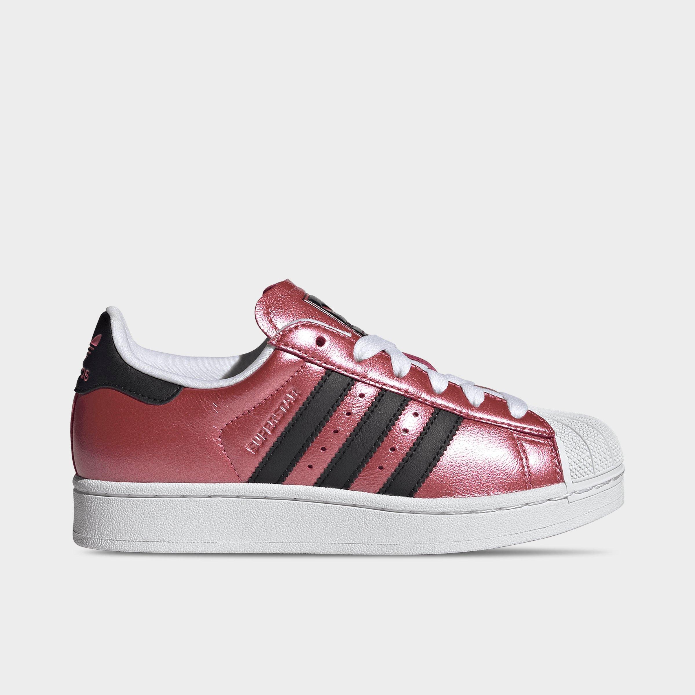 adidas Big Kids Originals Superstar II Casual Shoes in Pink Fusion/Black/White Size: 3.5