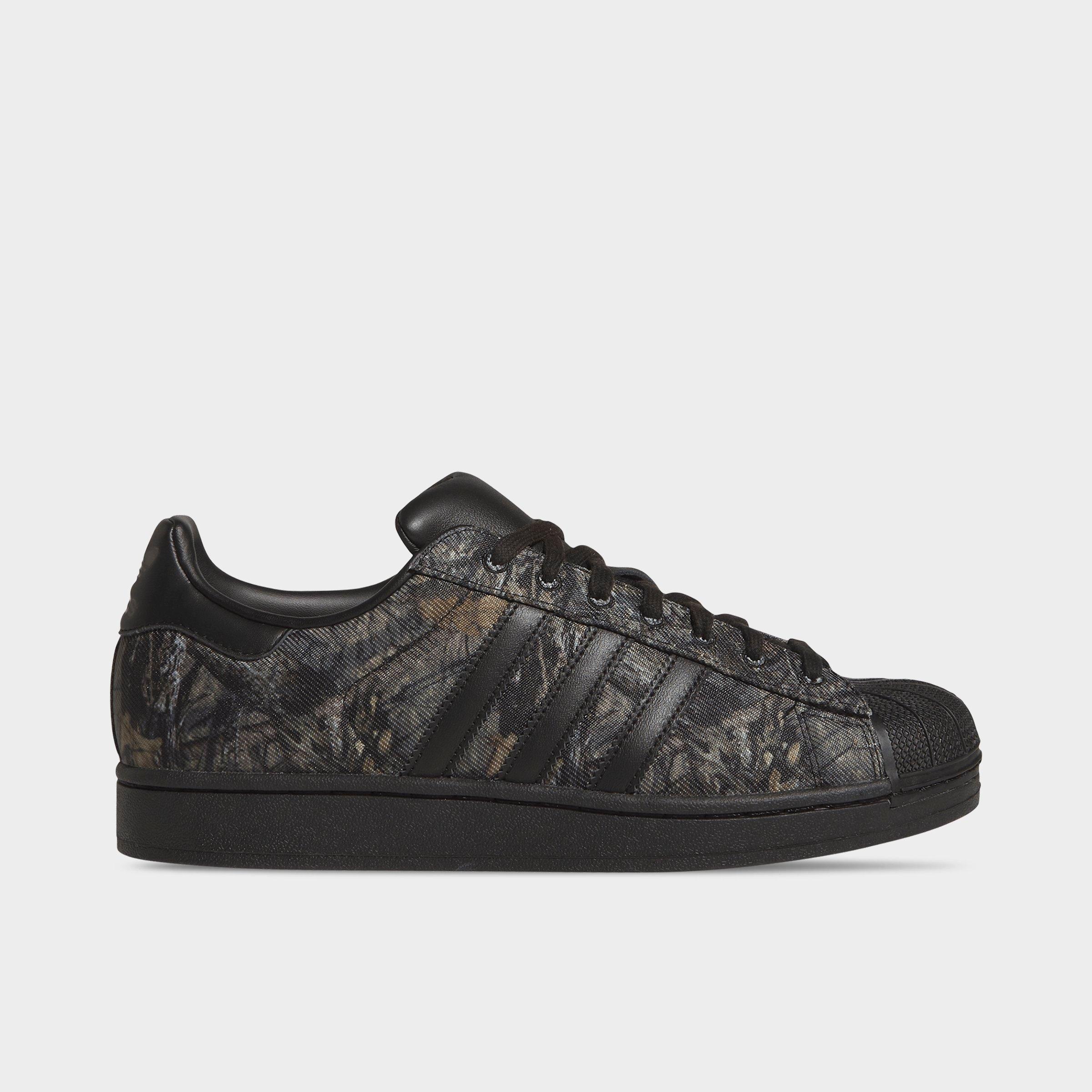 adidas Men's Originals Superstar II Mossy Oak Casual Shoes in Core Black/Khaki/Gum Size: 10.0