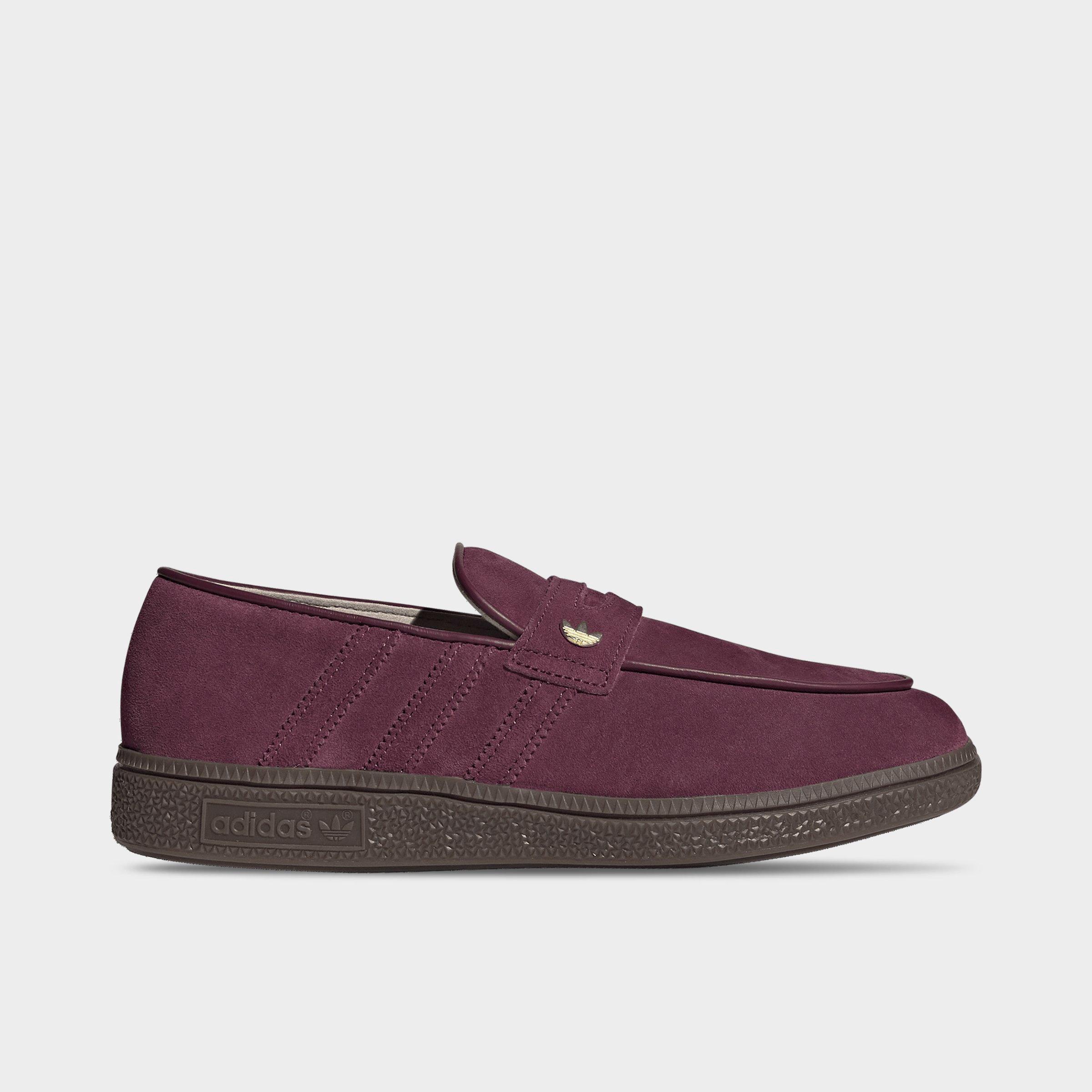 adidas Women's Originals Handball Spezial Loafer Casual Shoes in Maroon/Maroon/Gum Size: 5.0