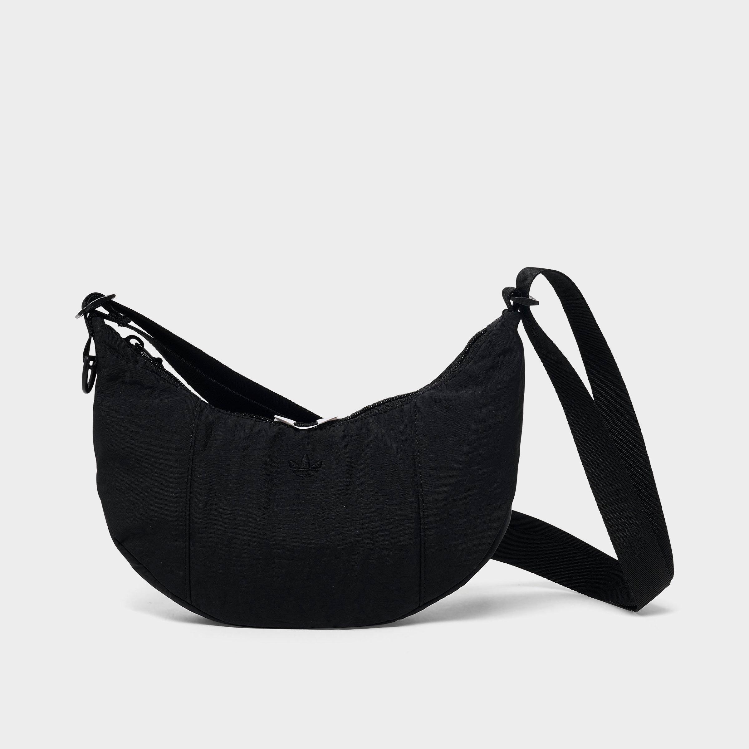 adidas Originals Mini Crescent Crossbody Bag in Black