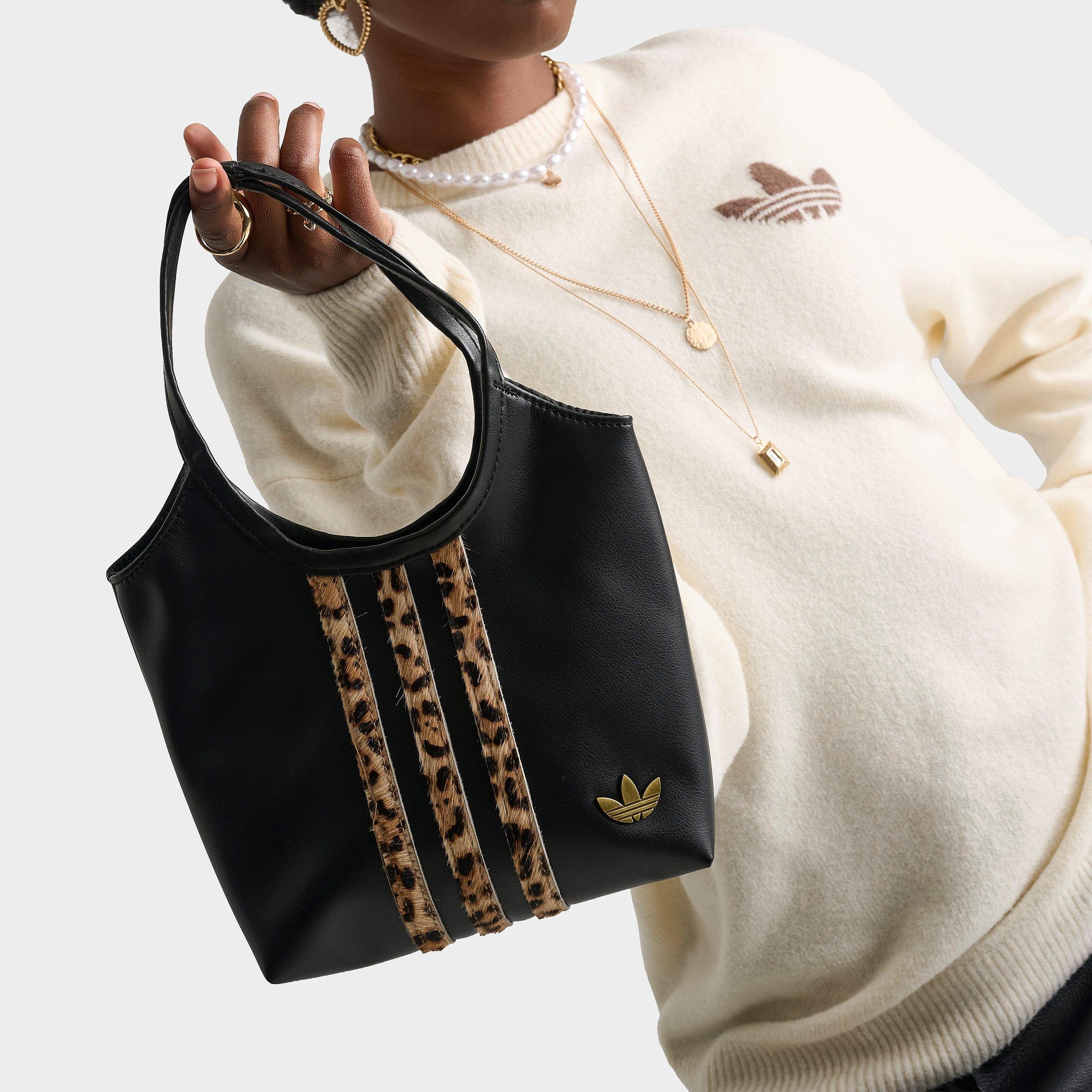 adidas Women's Originals Cheetah Print Mini Tote Bag in Black/Cheetah