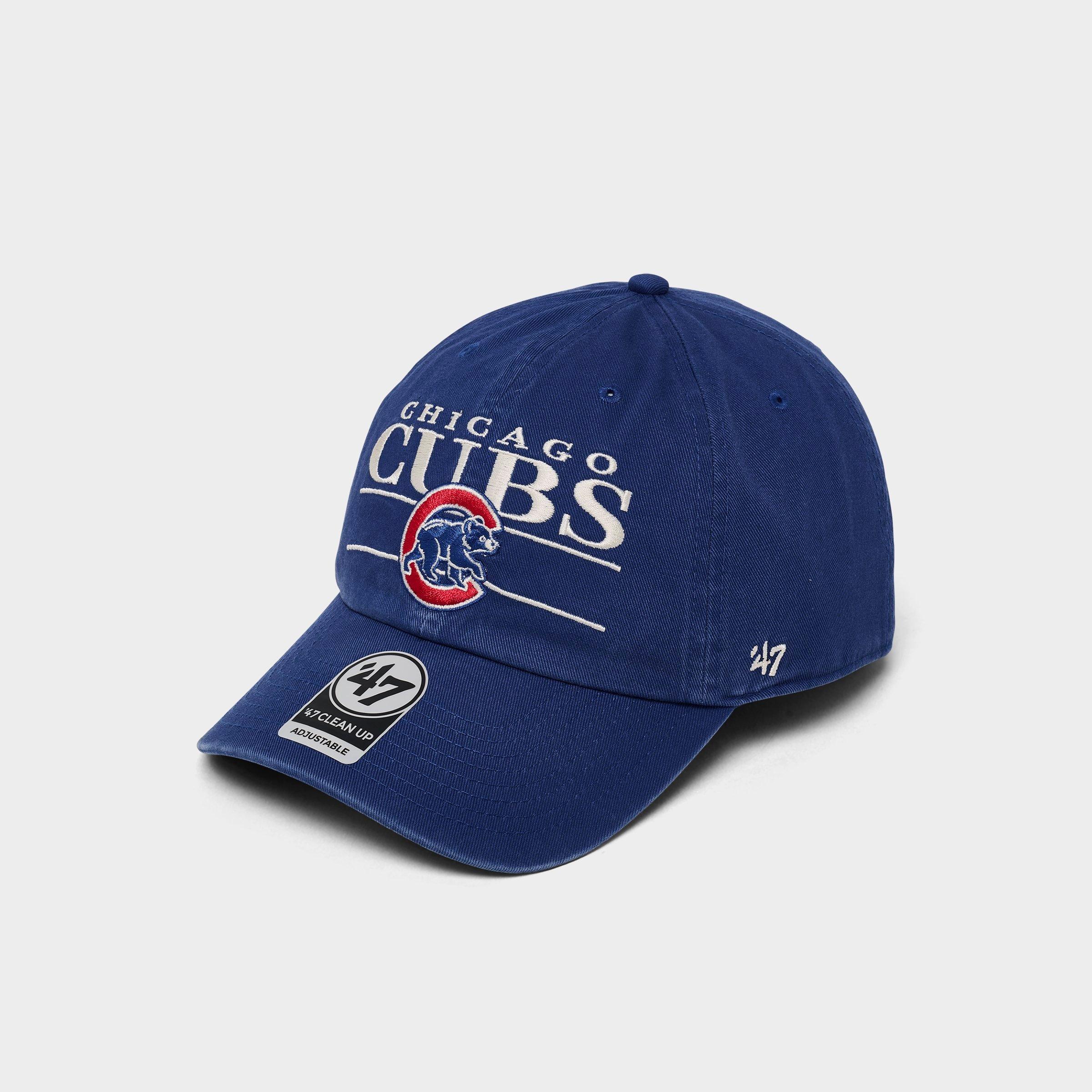 47 Brand Men's '47 Chicago Cubs MLB Clean Up Strapback Hat in Navy