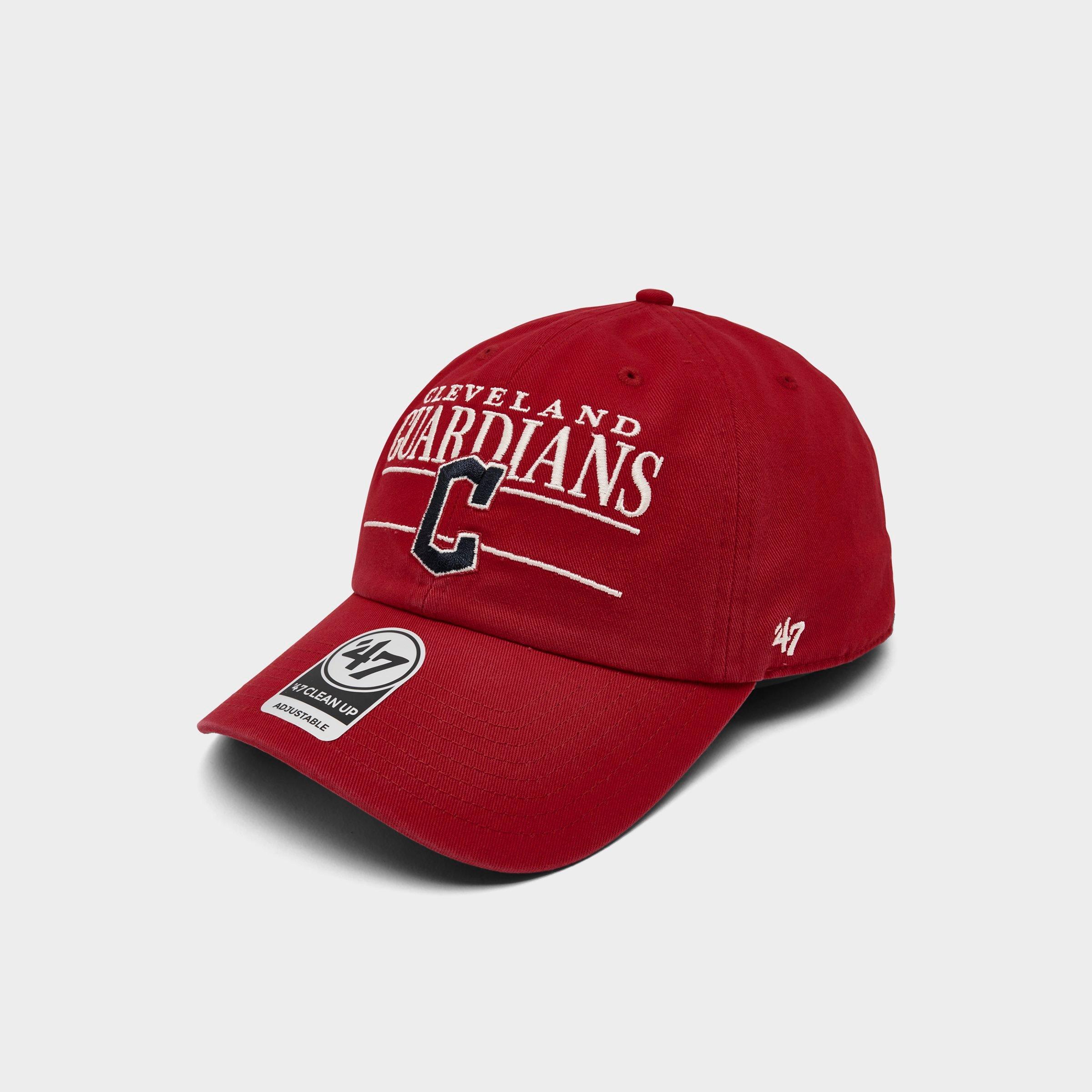 47 Brand '47 Cleveland Guardians MLB Team Name & Logo Clean Up Strapback Hat
