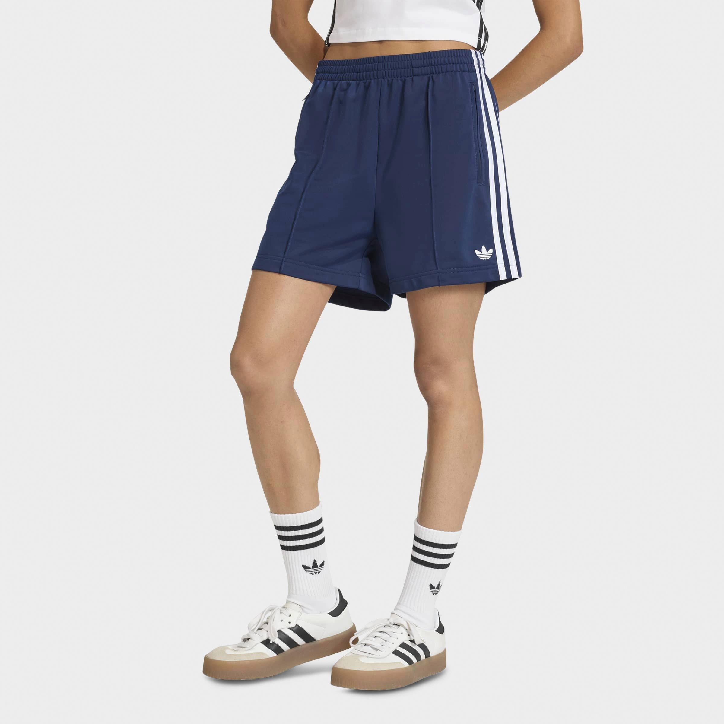 adidas Women's Originals Firebird Classic Shorts in Night Indigo/White Size: XS