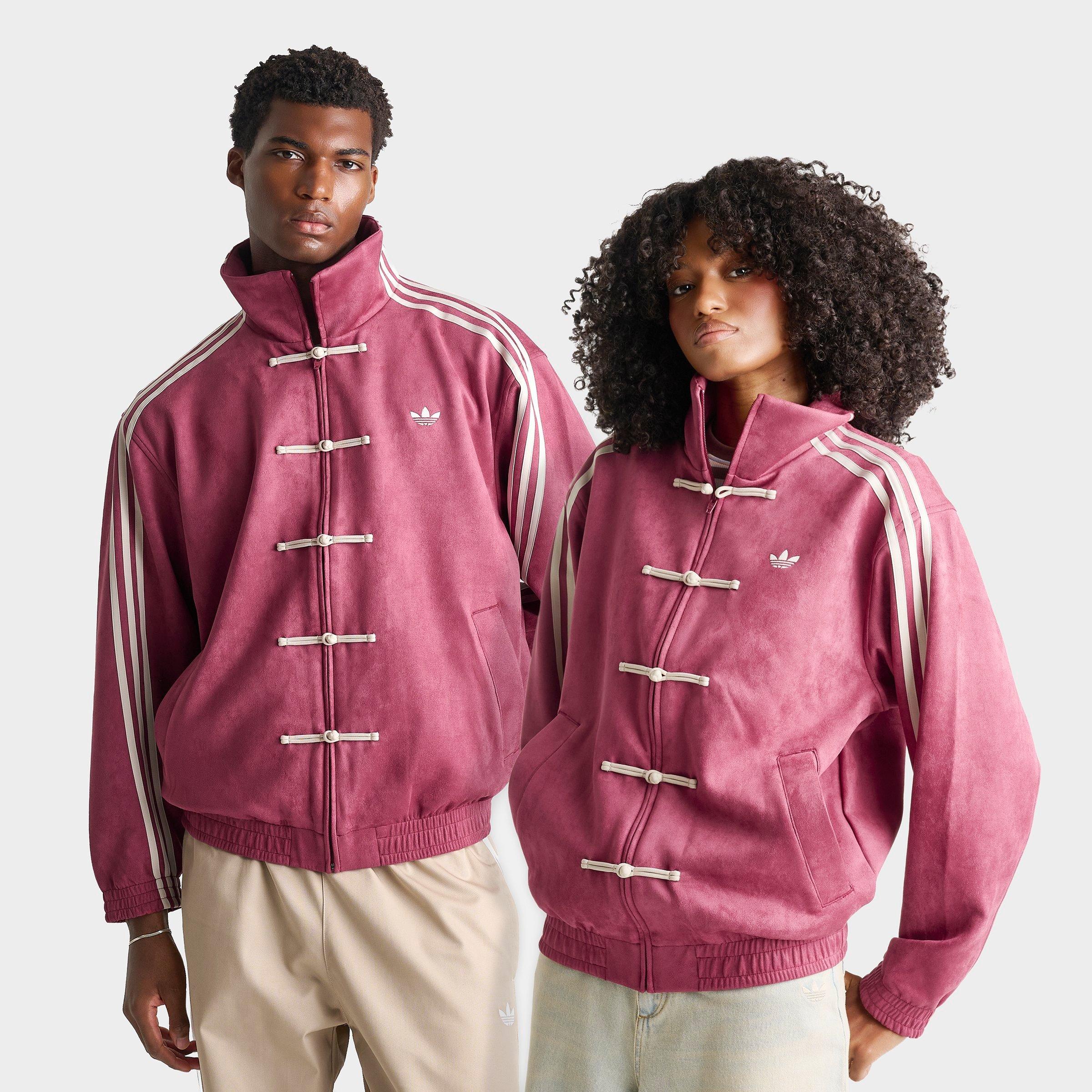 adidas Originals Chinese New Year Full-Zip Jacket in Collegiate Burgundy Size: XL