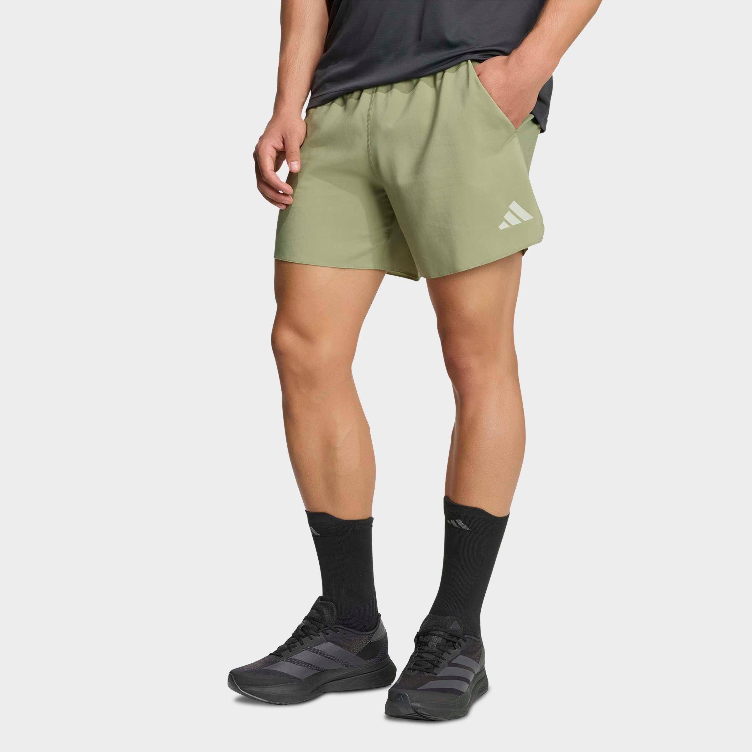 adidas Men's adi365 Iconic Running Shorts in Tent Green Size: L 7
