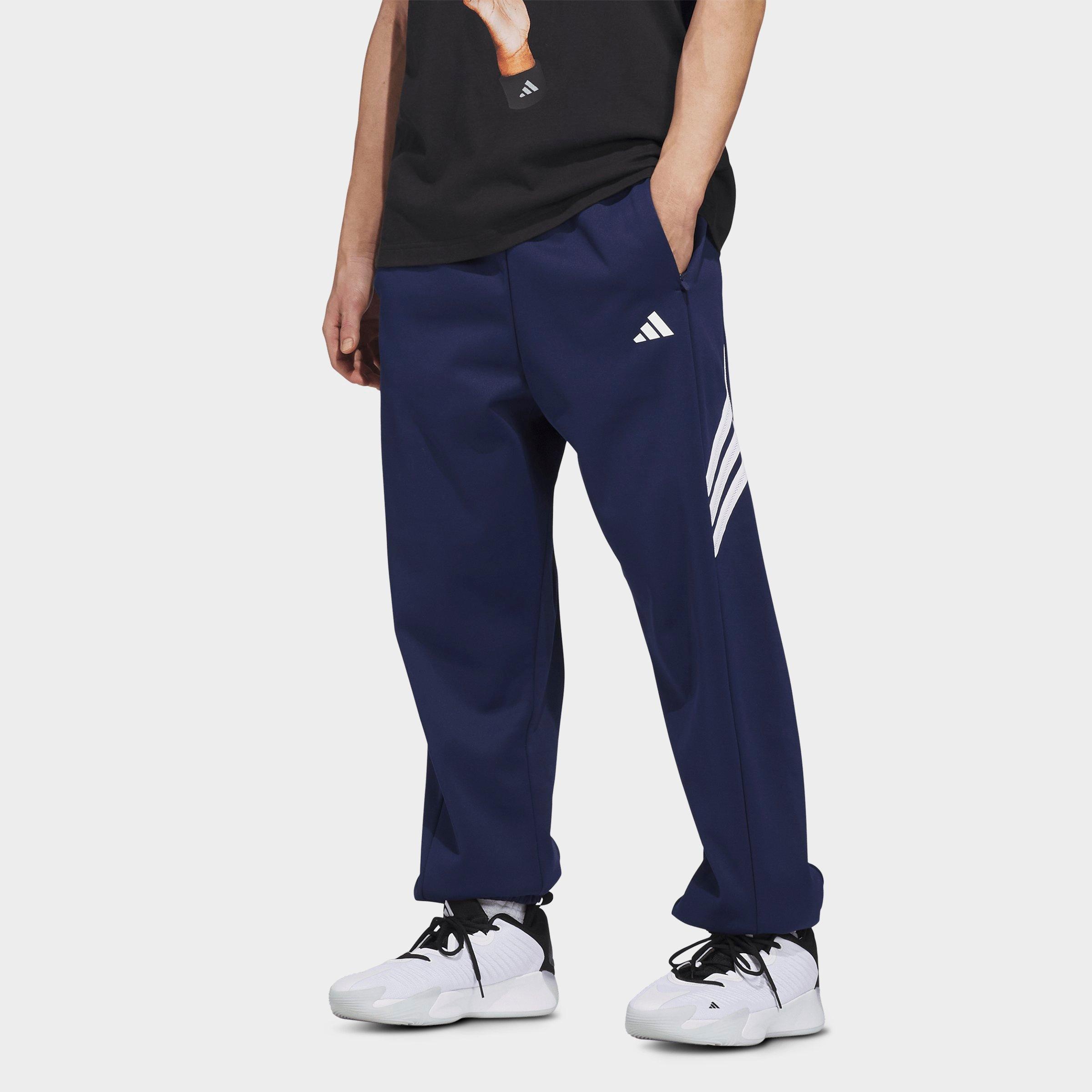 adidas Men's Crazy Warm Fleece Sweatpants in Team Navy Blue Size: Large