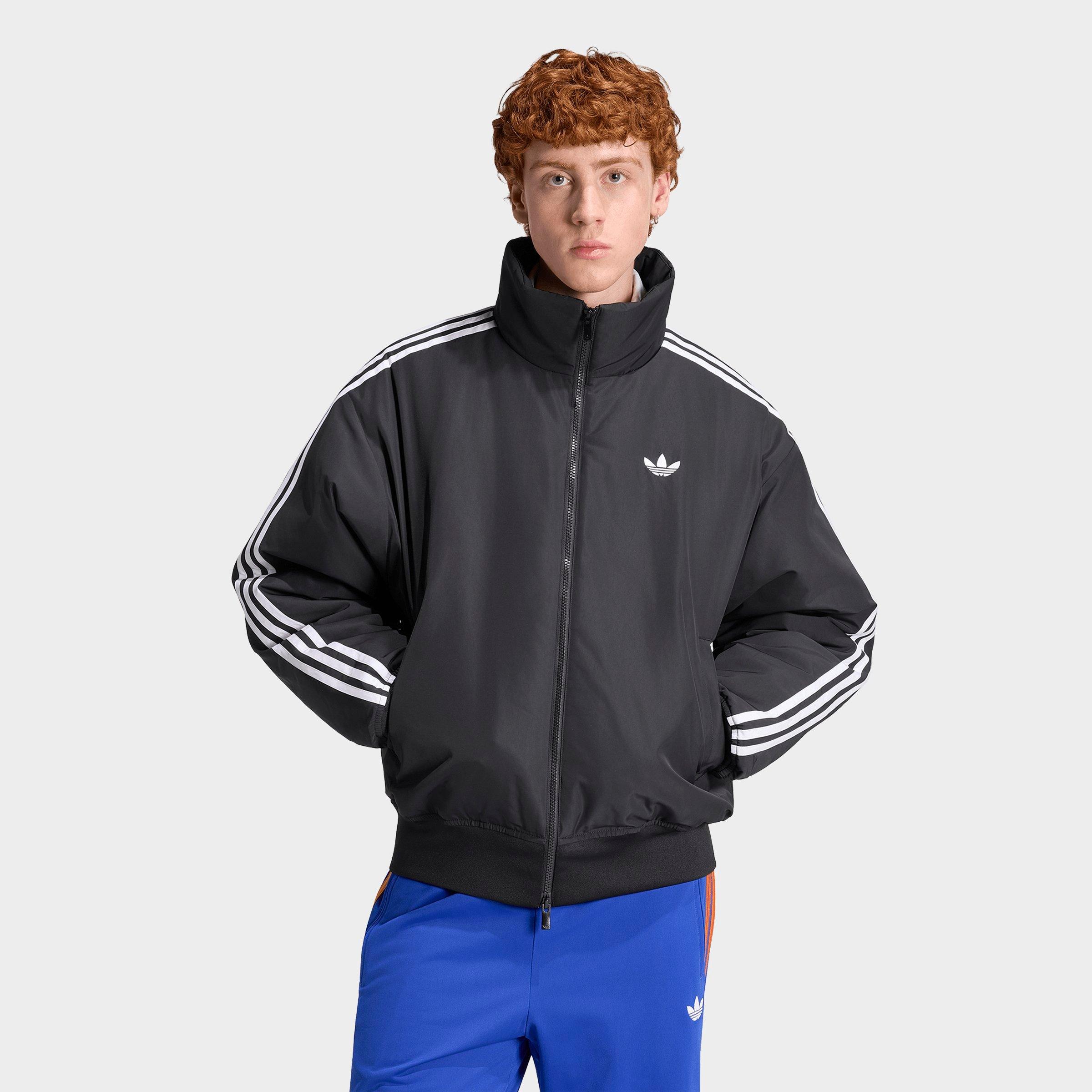 adidas Men's Originals Firebird Full-Zip Jacket in Black Size: Small