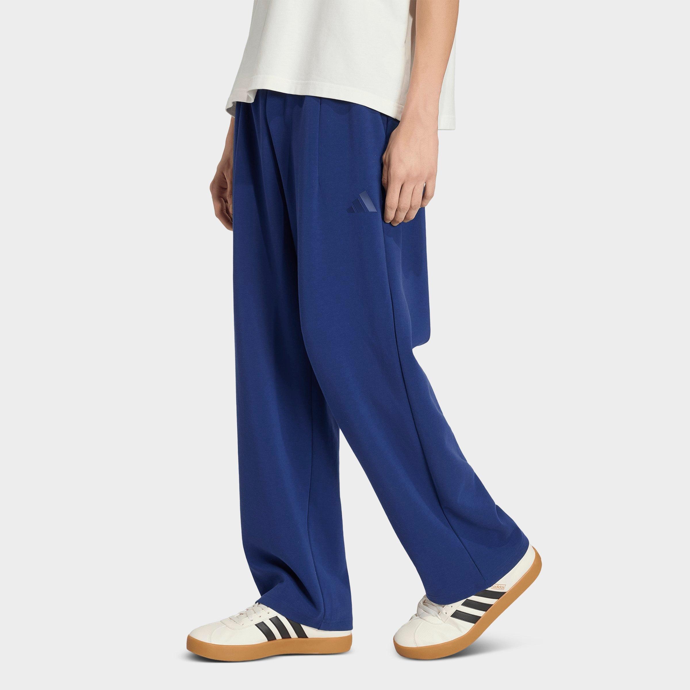 adidas Men's Soft Lux Straight Leg Pants in Dark Blue Size: 2XL
