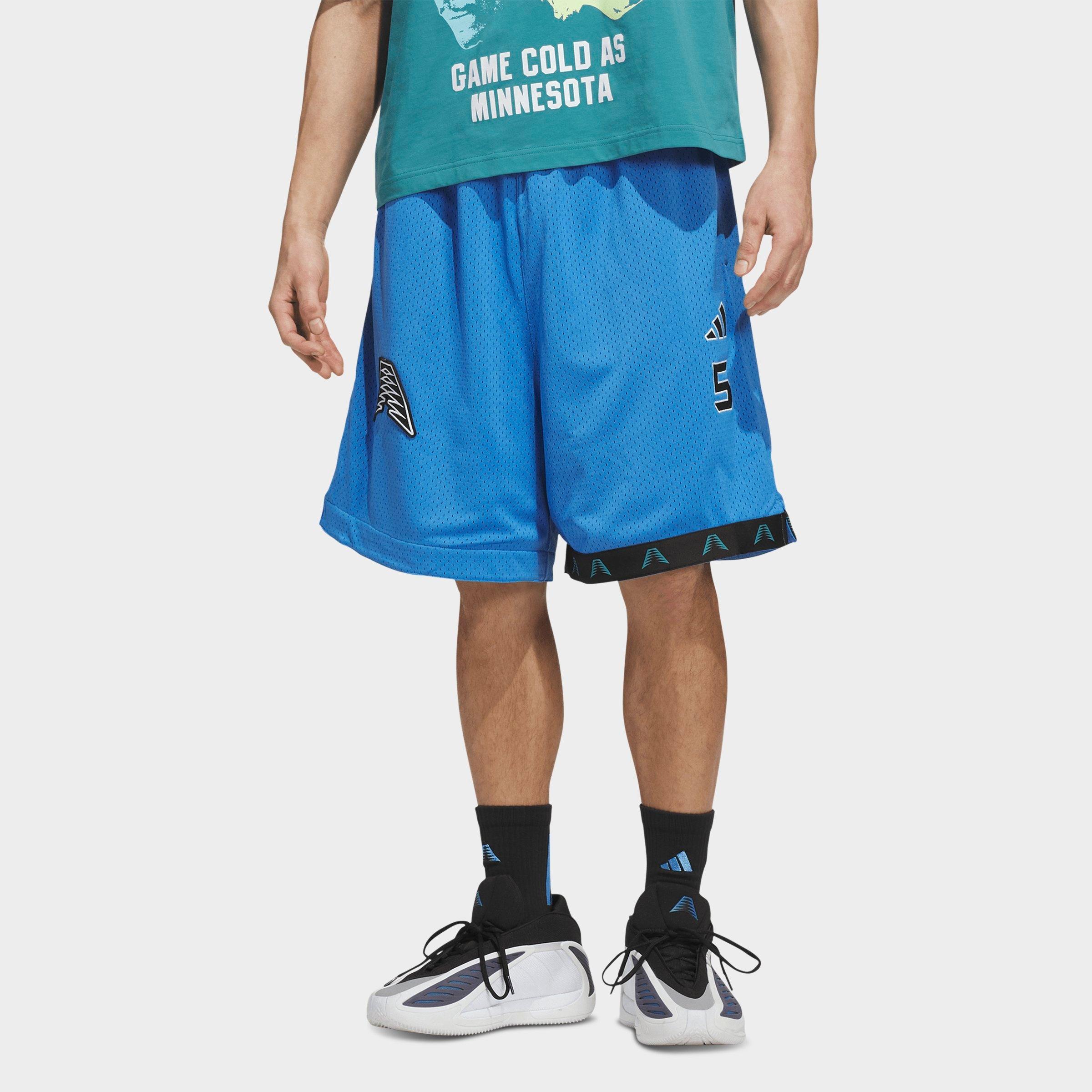 adidas Men's Anthony Edwards 1 Foundation Basketball Shorts in Ray Blue Size: Small