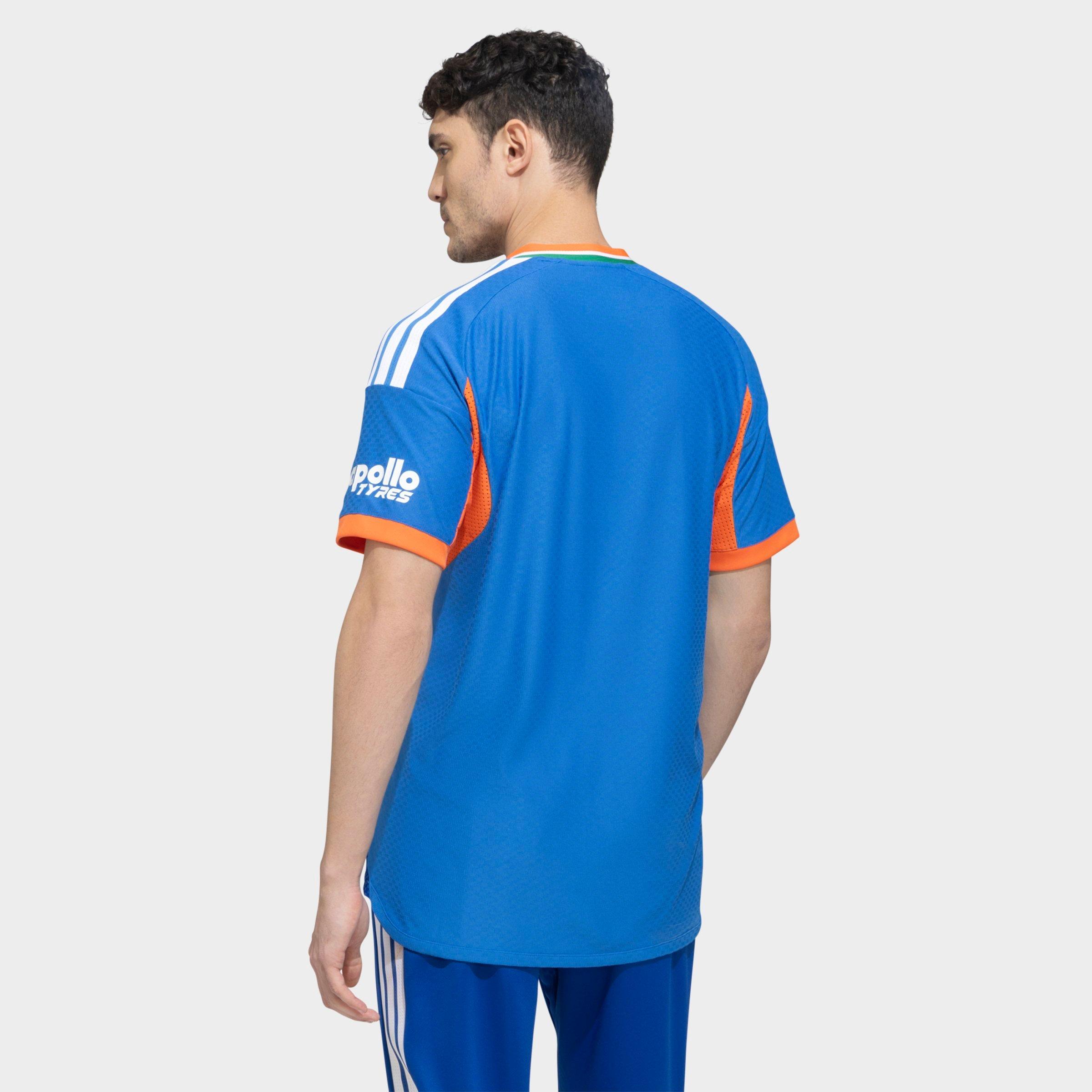 adidas Men's India T20 International 2026 Cricket Jersey in Bright Royal Size: 2XL