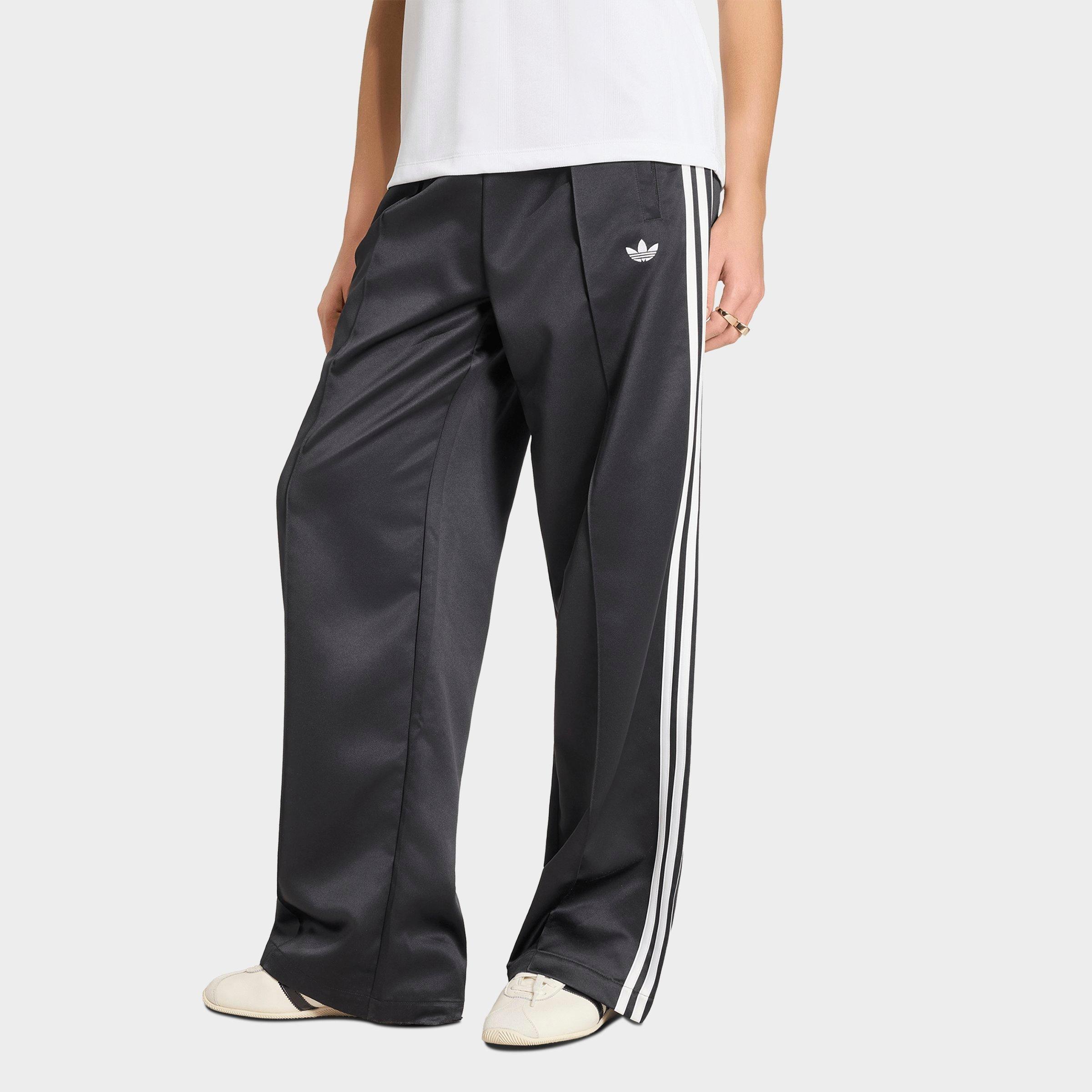 adidas Women's Originals Satin Superstar Loose Track Pants in Black/White Size: Medium