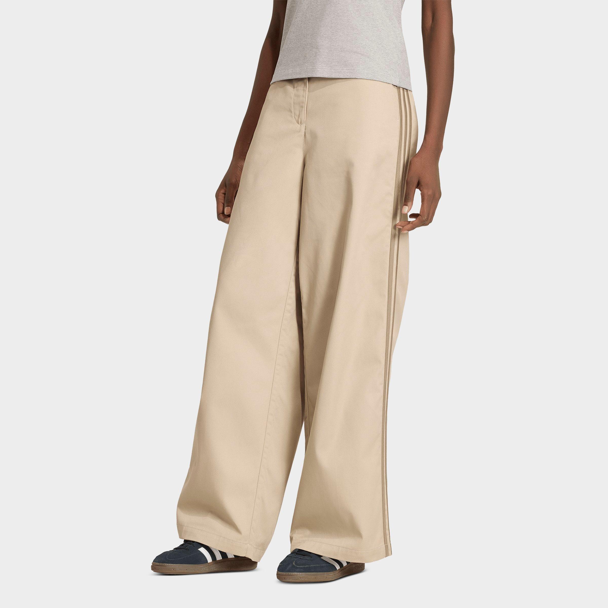 adidas Women's Originals Tailored Pants in Khaki Three/Khaki Six/Cream White Size: 2