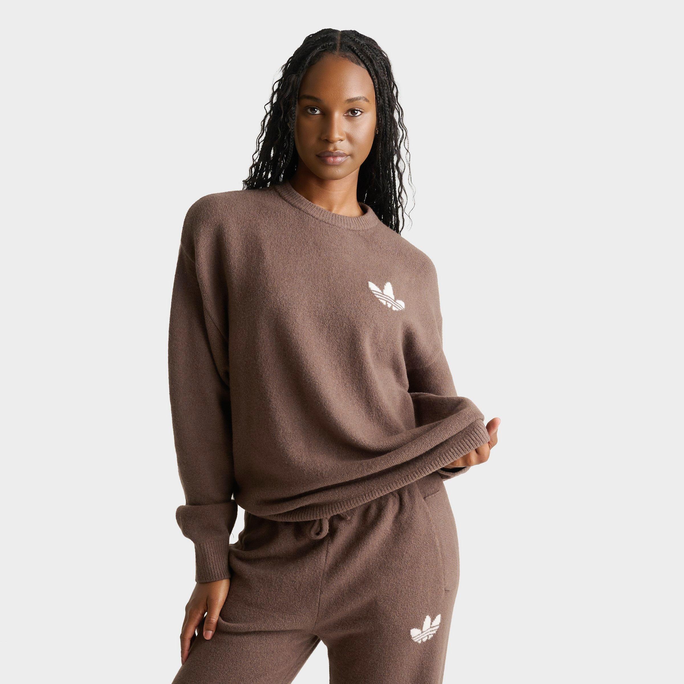 adidas Women's Originals Athletic Dept. Knitted Sweater in Earth Strata Size: Small
