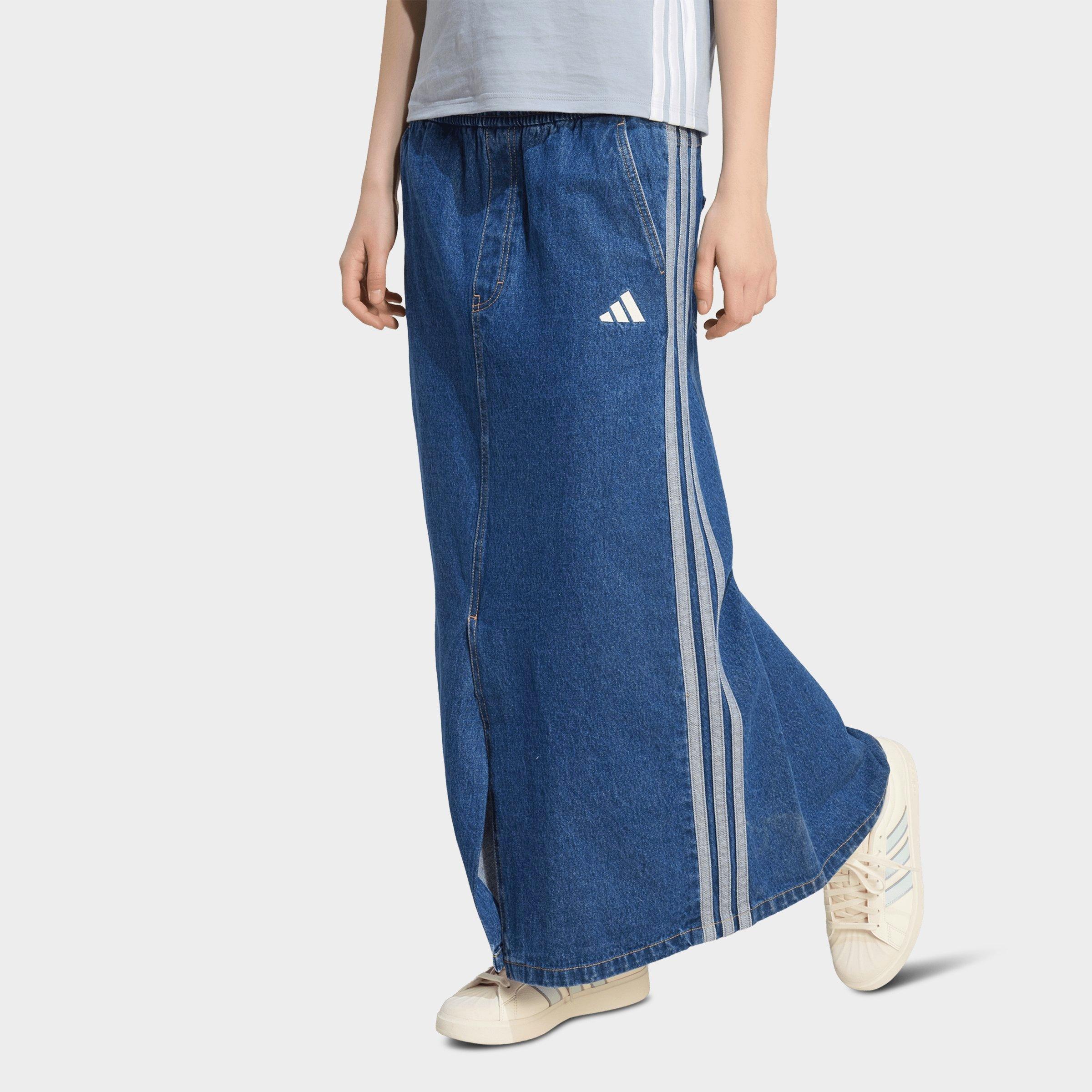 adidas Women's Originals Stadium Washed Loose Skirt in Preloved Ink Size: Medium
