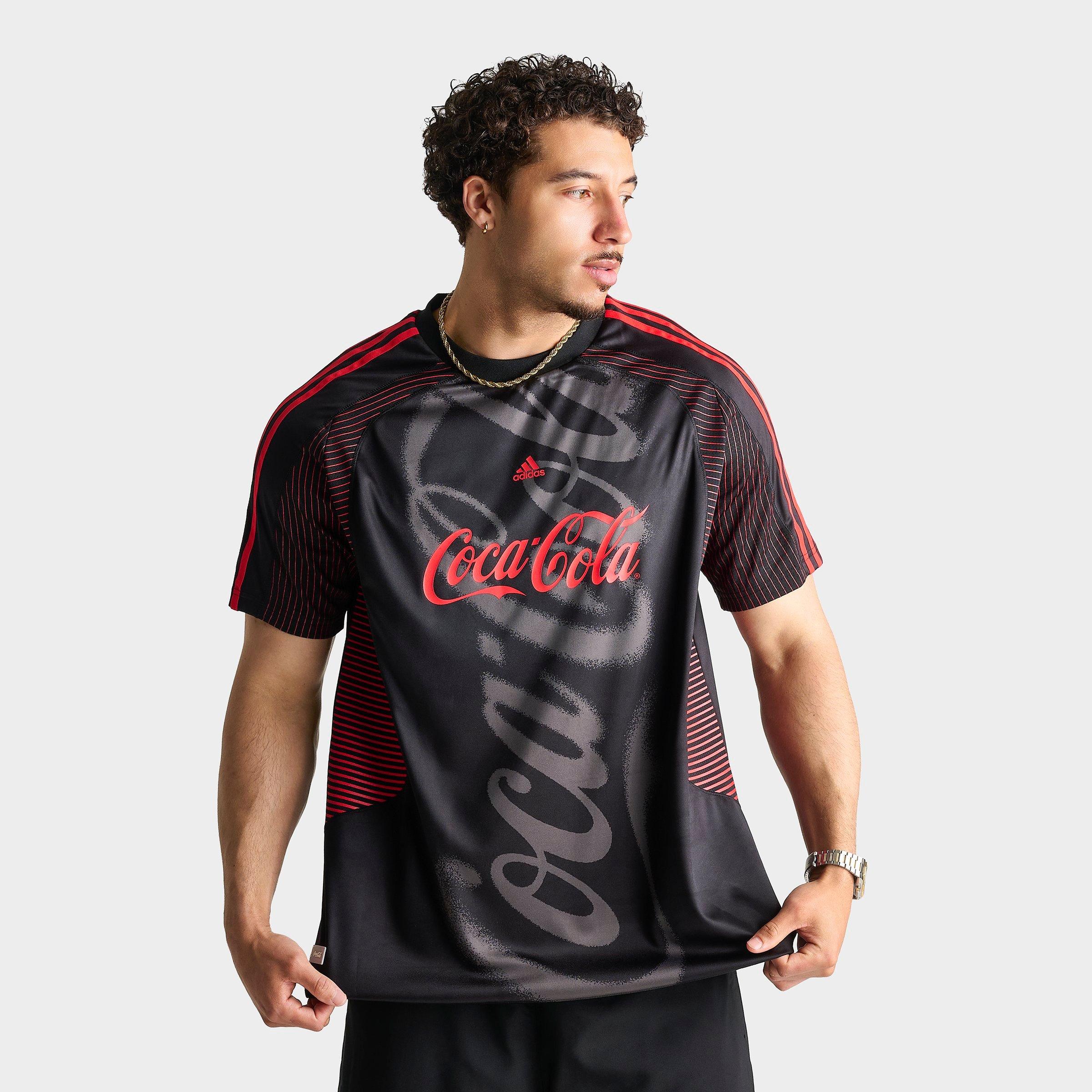 adidas Men's x Coca-Cola Teamgeist Soccer Jersey in Black Size: Small
