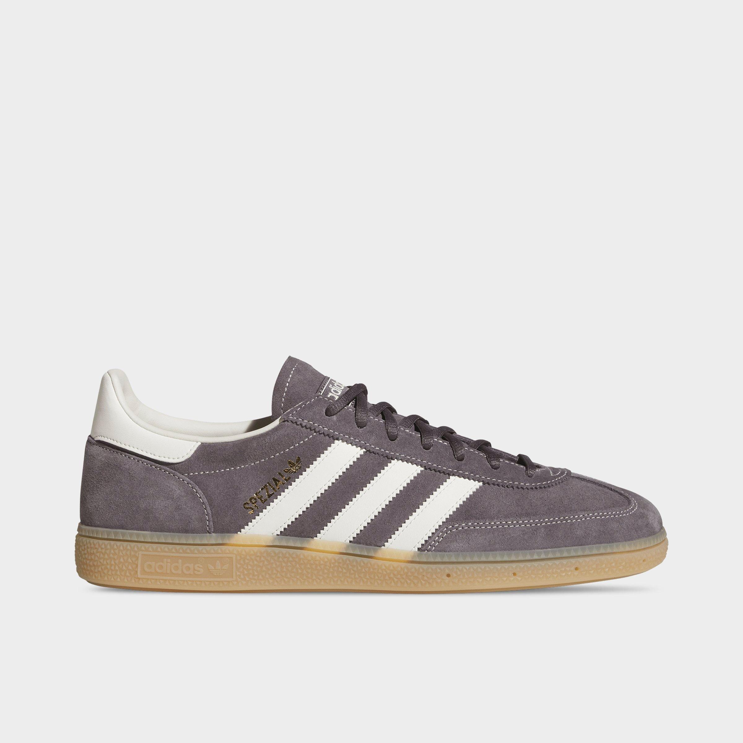 adidas Men's Originals Handball Spezial Casual Shoes in Grey Strata/Off White/Gum Size: 8.5