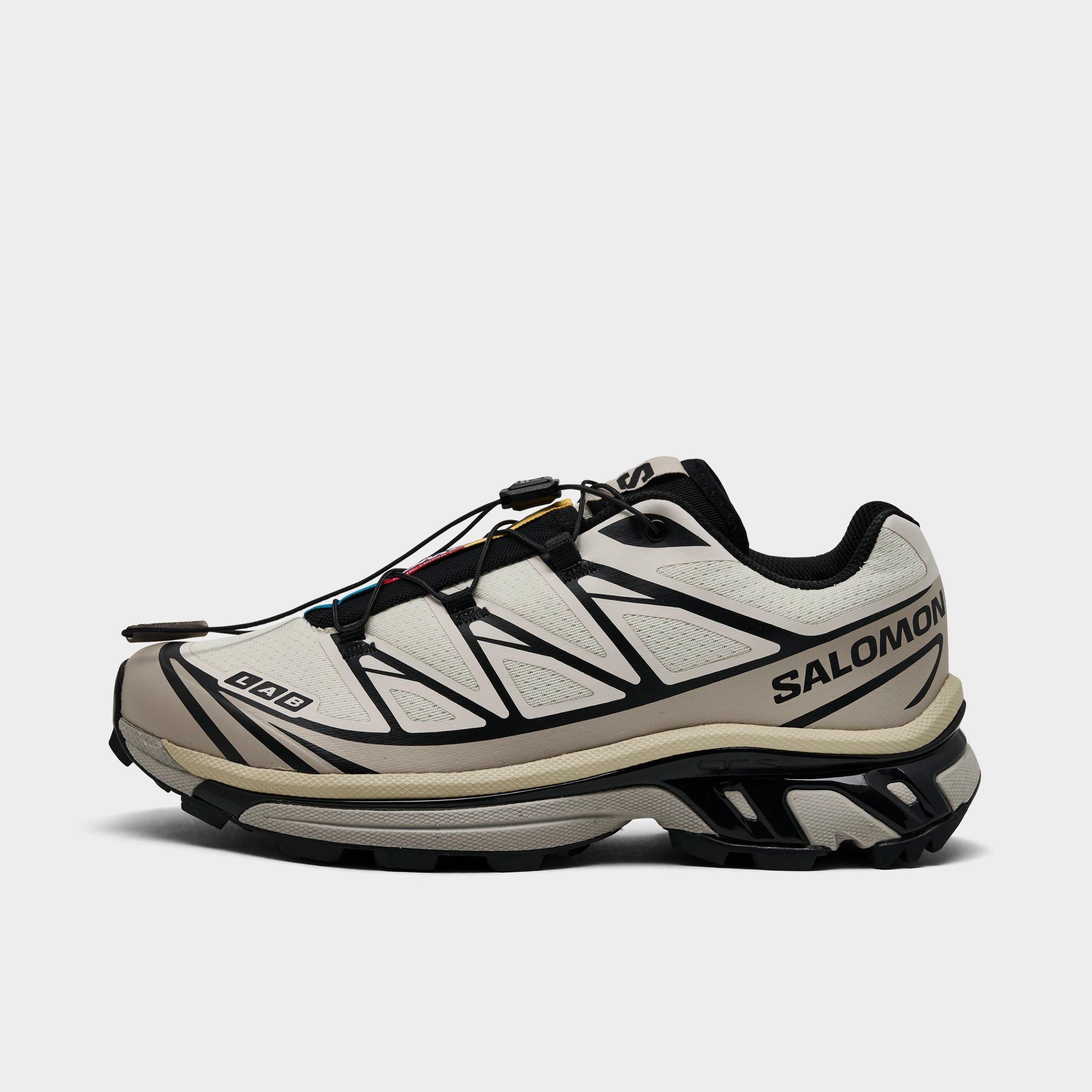 Salomon Women's XT-6 Casual Shoes in Vanilla Ice/Black/Silver Cloud Size: 10.0