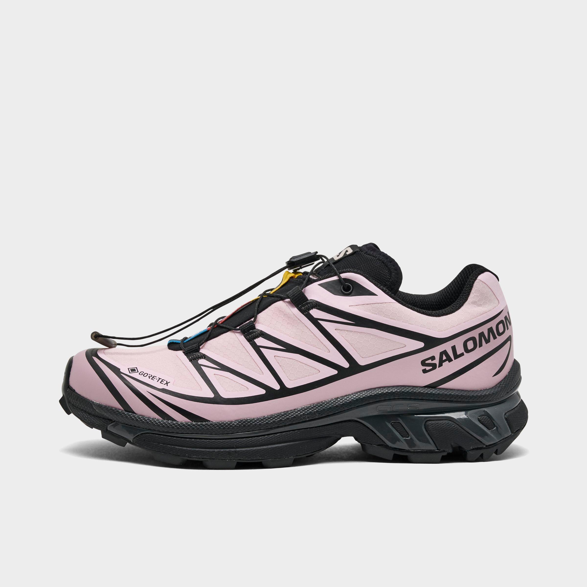 Salomon Women's XT-6 GORE-TEX Casual Shoes in Black/Icy Pink/Dawn Size: 7.5