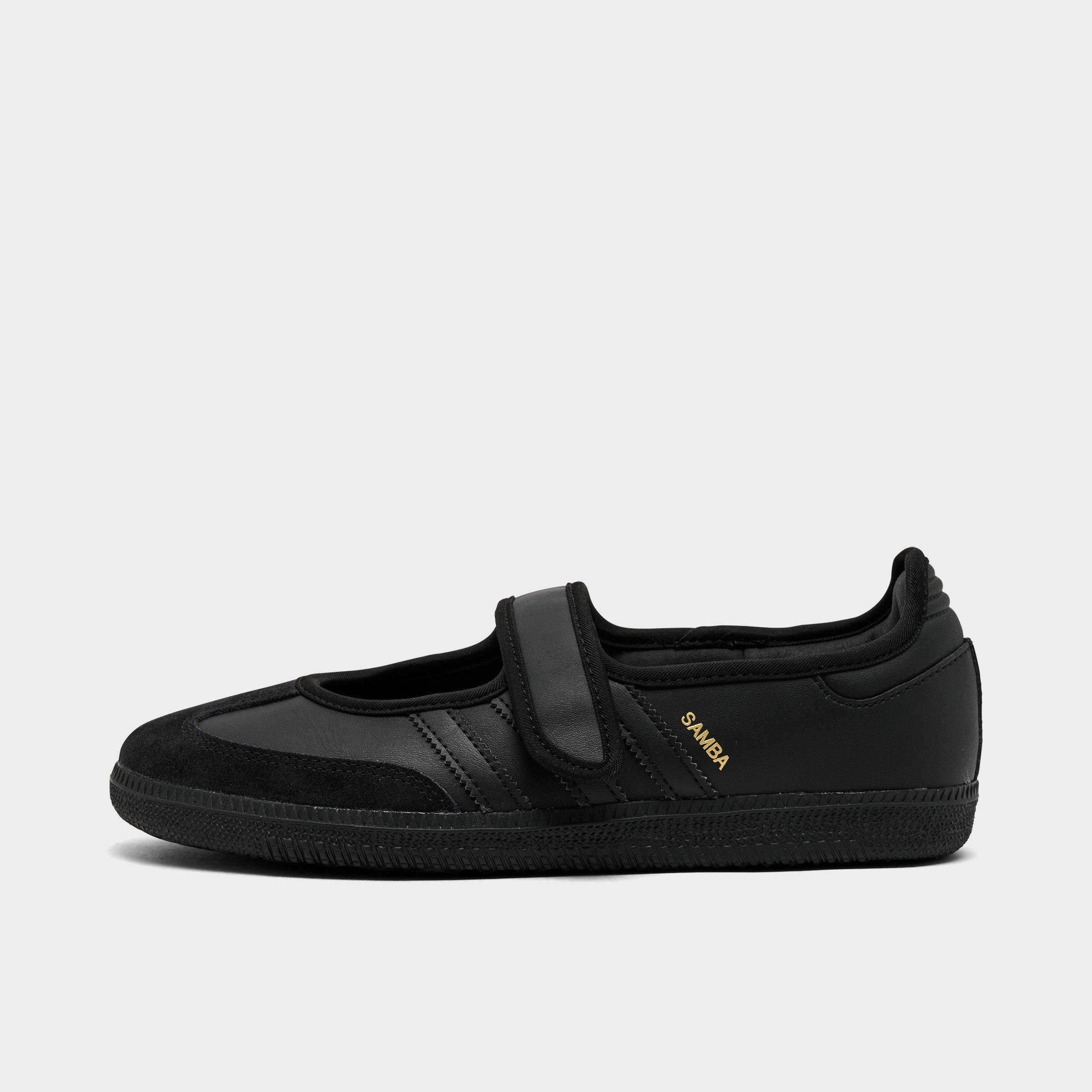 adidas Womens Originals Samba Jane Casual Shoes in Core Black/Core Black Size: 10.0
