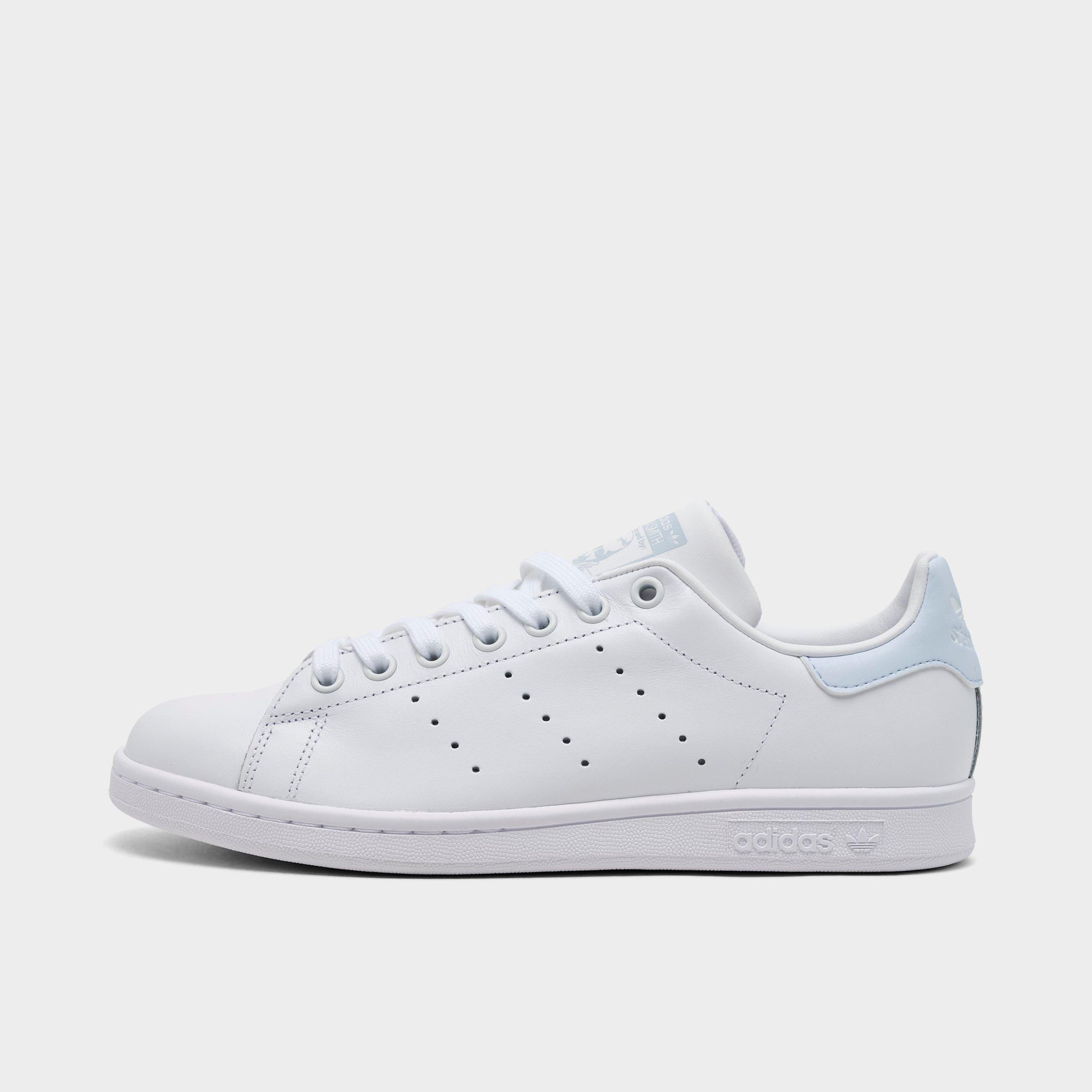 adidas Women's Originals Stan Smith Casual Shoes in Cloud White/Crystal Sky Size: 8.0