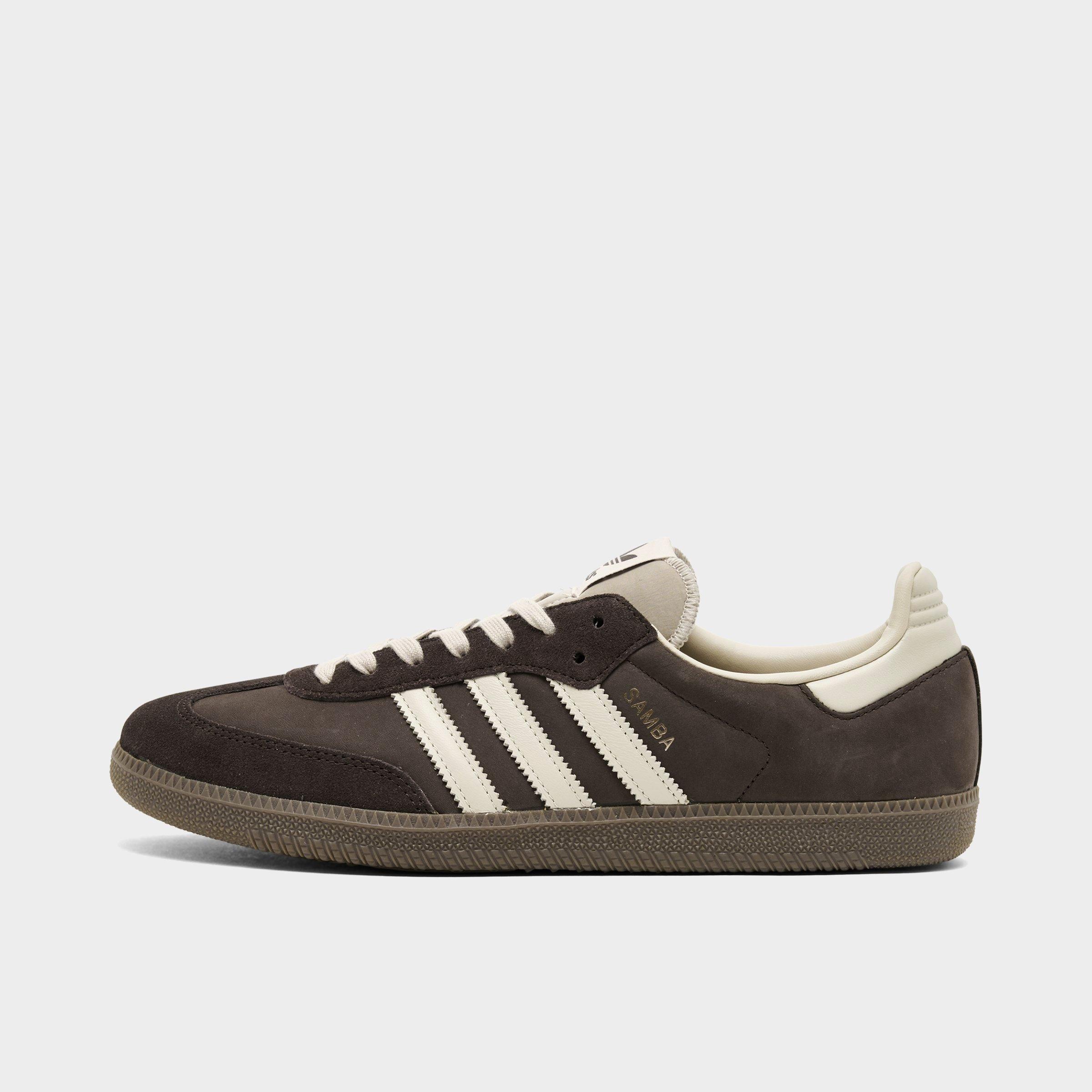adidas Men's Originals Samba OG Casual Shoes in Aurora Coffee/Khaki/Gum Size: 12.0