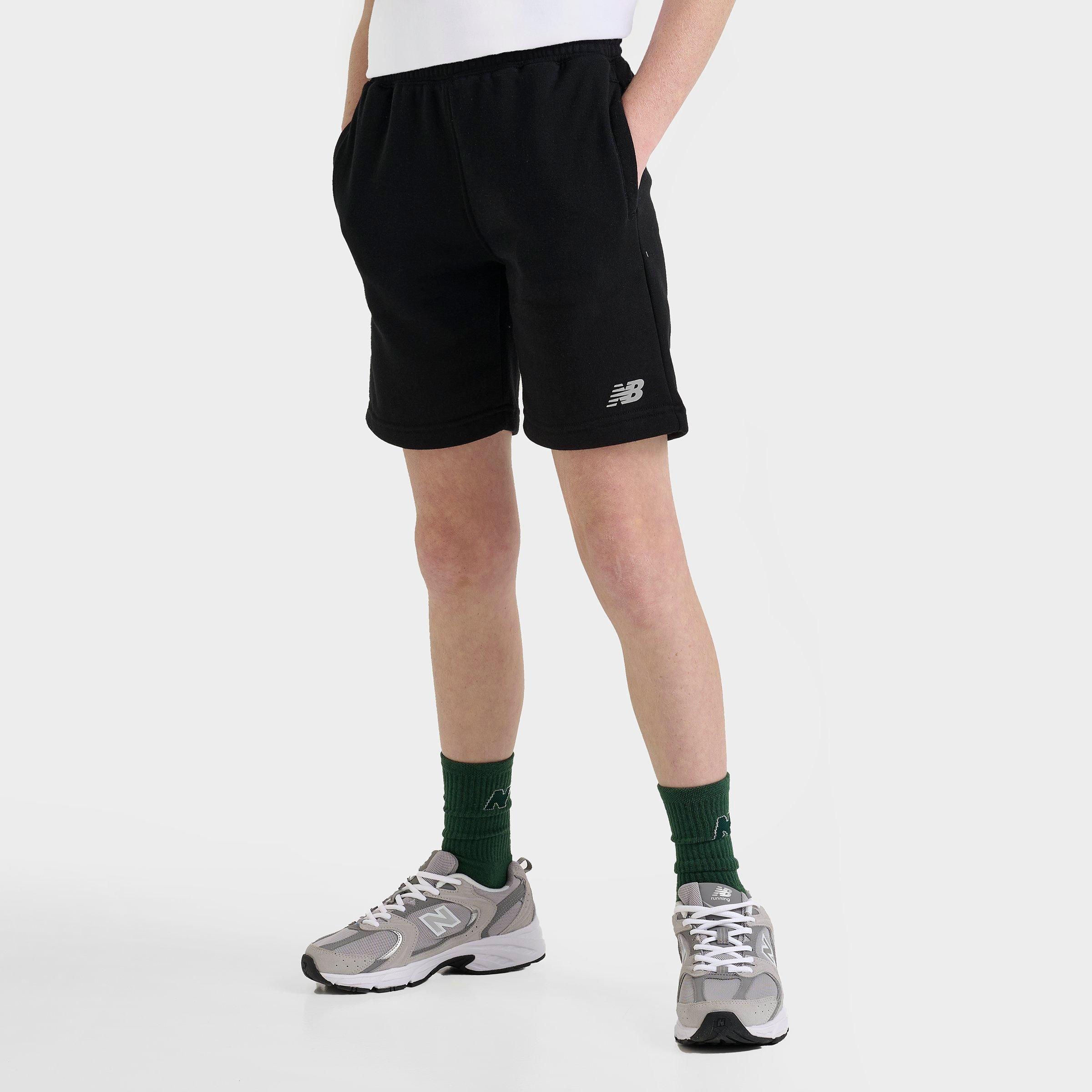 New Balance Kids Small Logo Shorts in Black