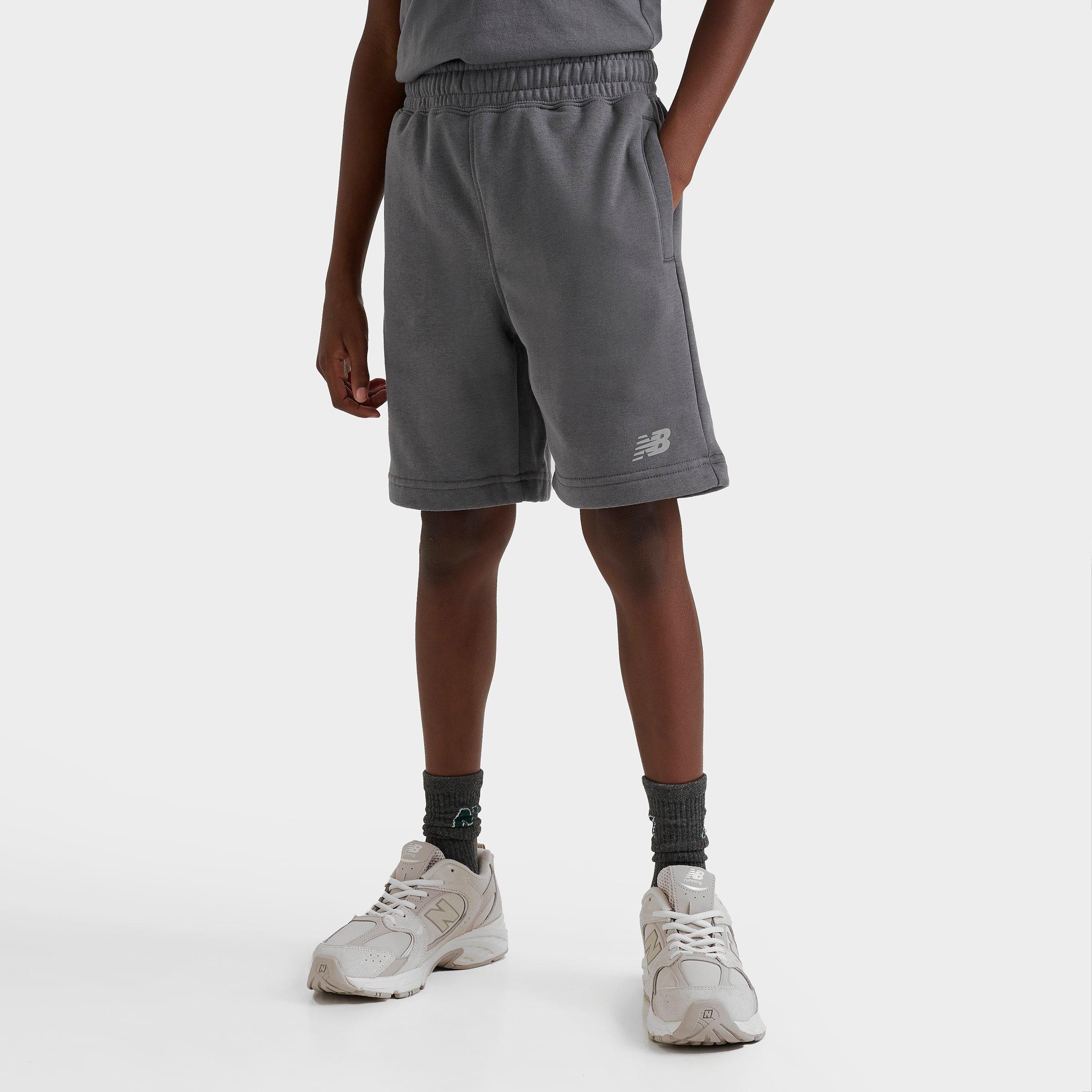 New Balance Kids Small Logo Shorts in Castlerock