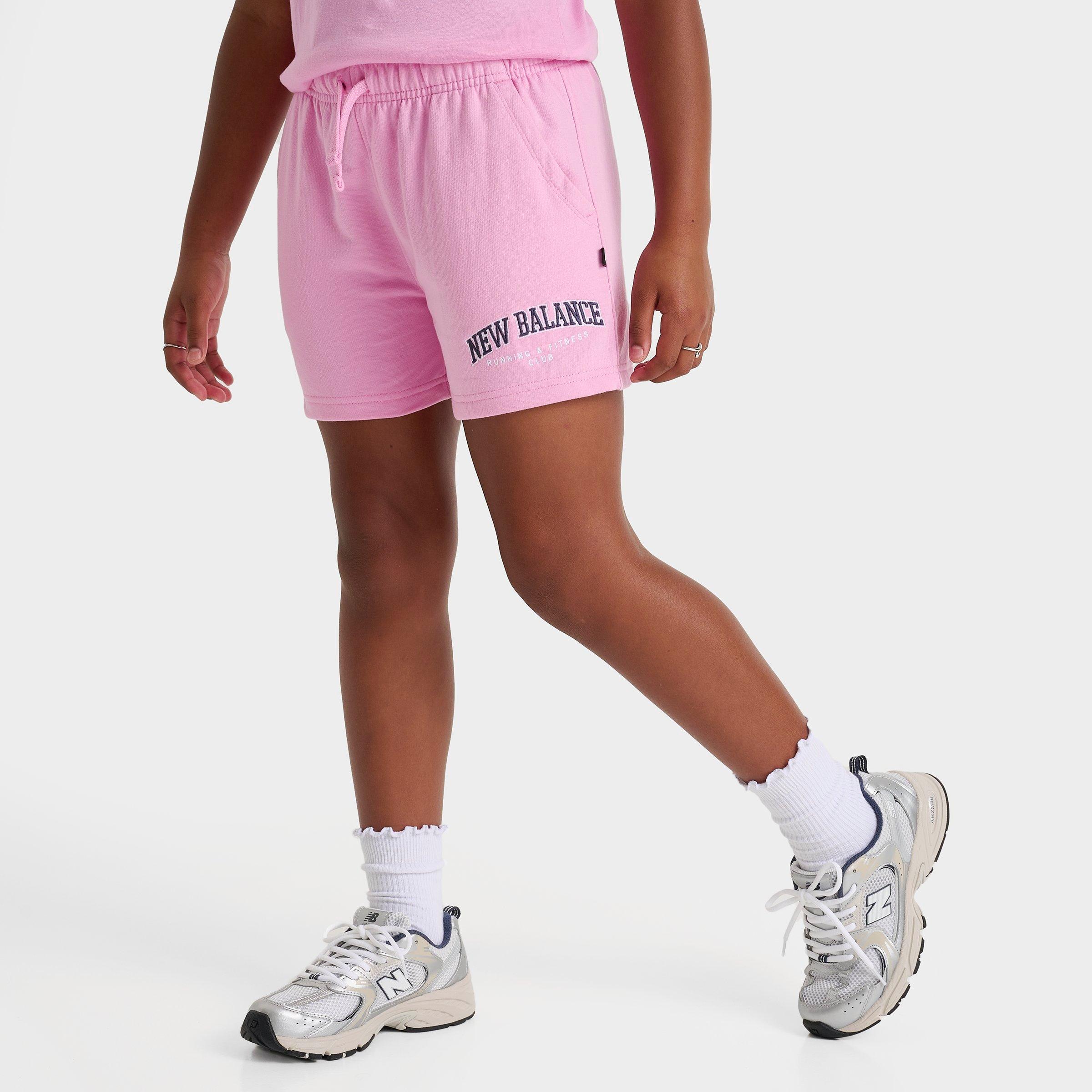New Balance Girls Club Shorts in Pink Sugar Size: Small