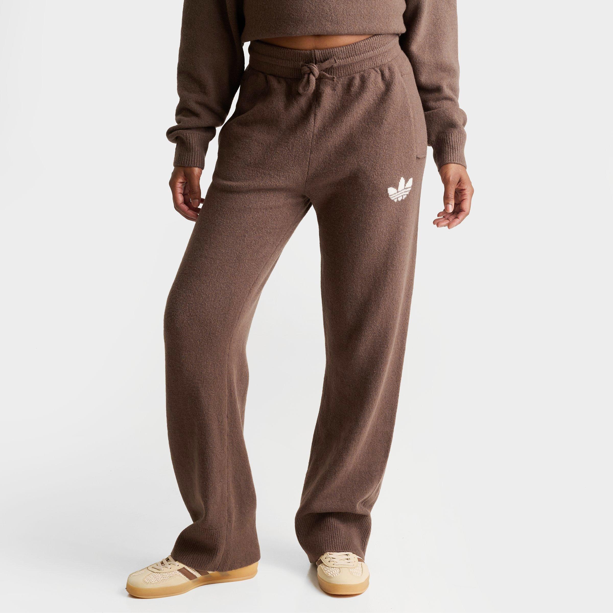 adidas Women's Originals Essentials Knitted Pants in Earth Strata Size: Medium