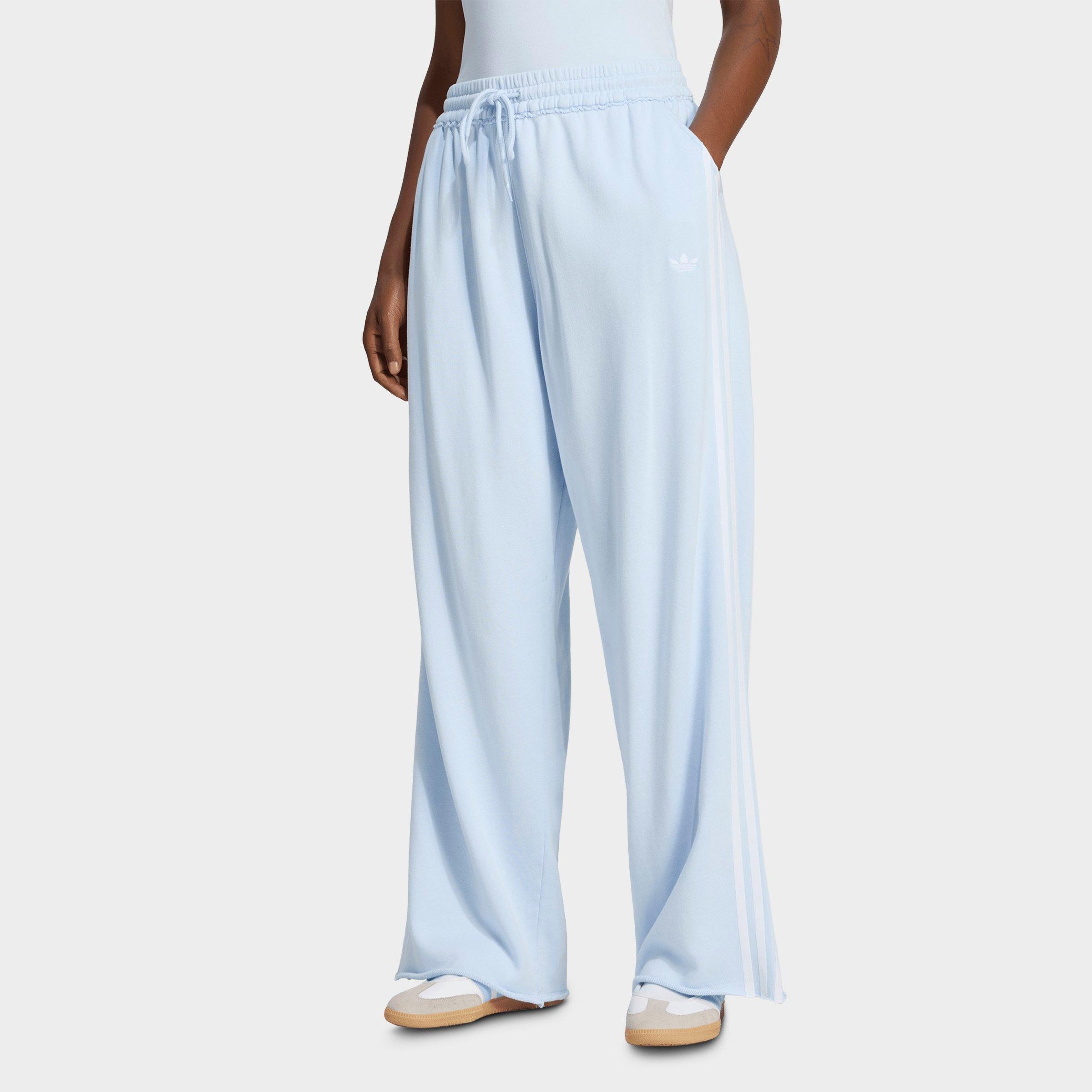 adidas Women's Originals Graphic Loose Sweatpants in Crystal Sky Size: Medium