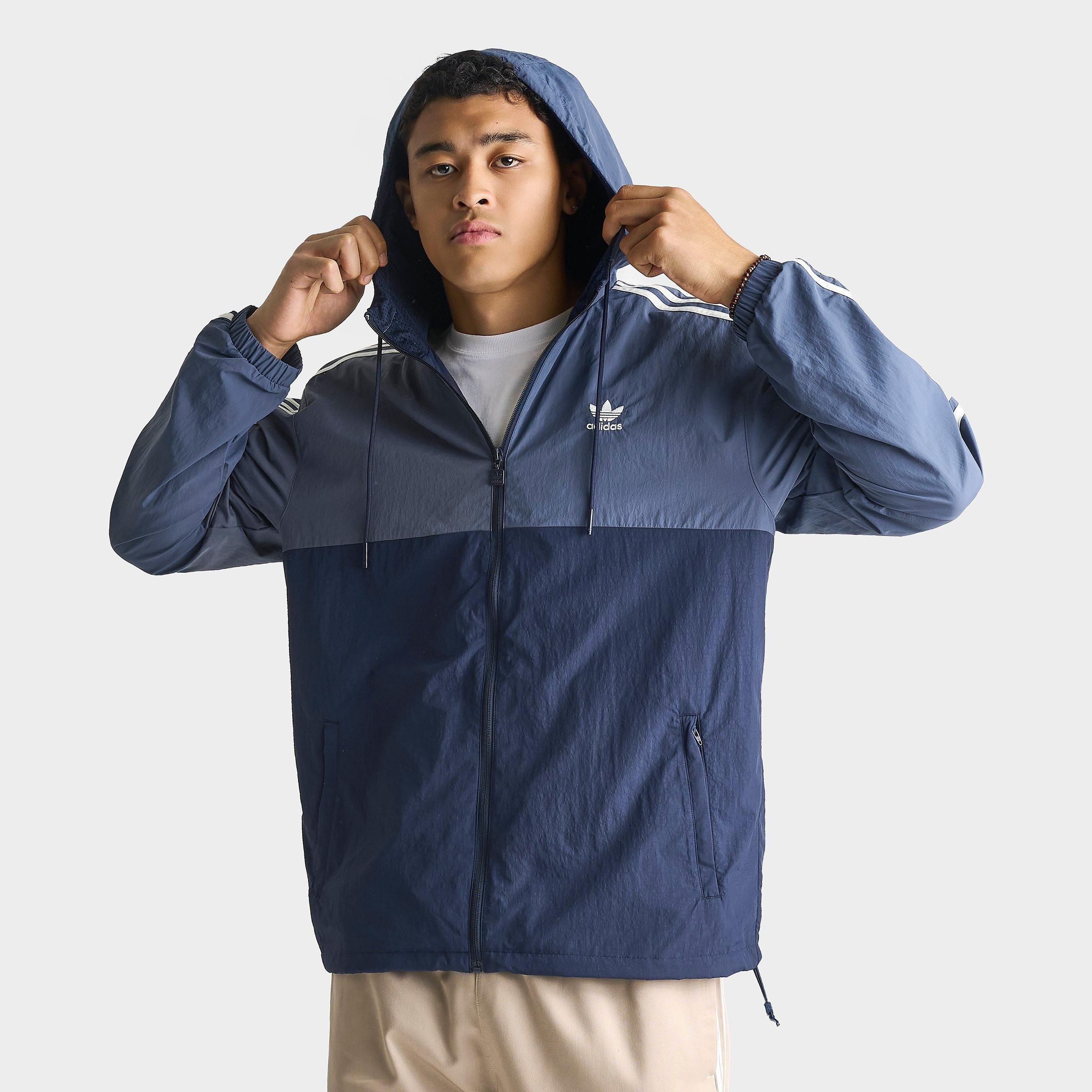 Adidas Men's Originals Terrace Woven Full-Zip Windbreaker Jacket