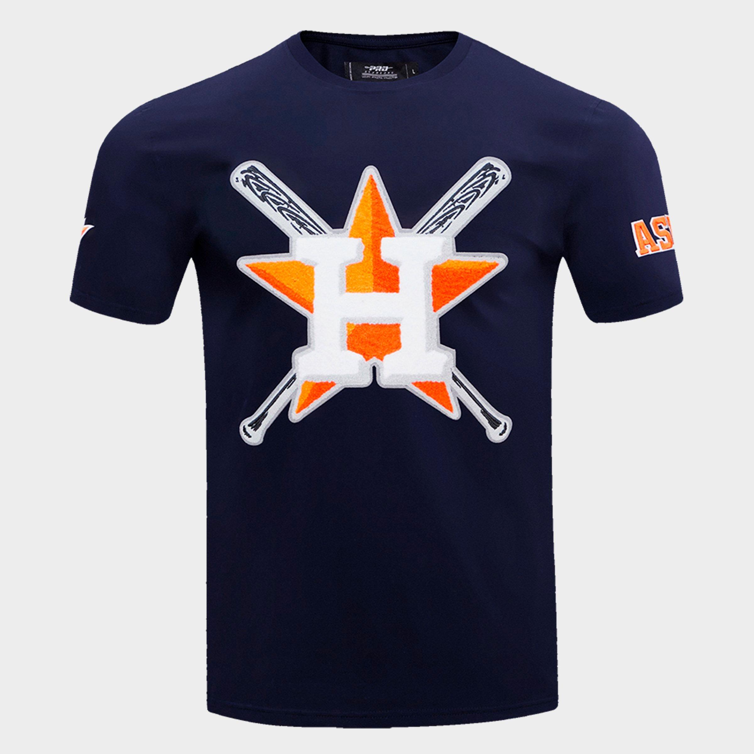 Pro Standard Men's Houston Astros MLB Mashup T-Shirt in Midnight Navy Size: Medium