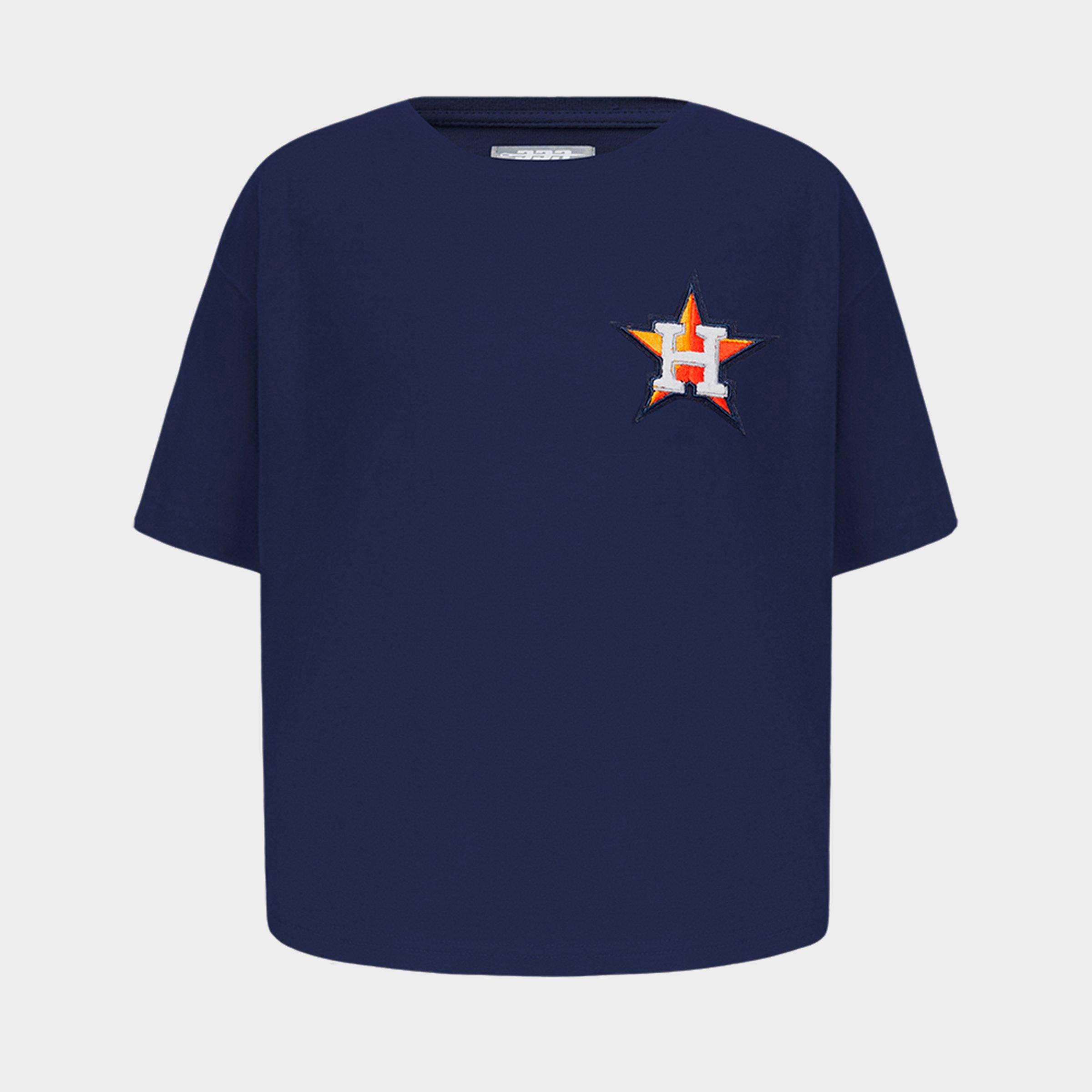 Pro Standard Girls Little Kids Houston Astros MLB Classic Boxy T-Shirt