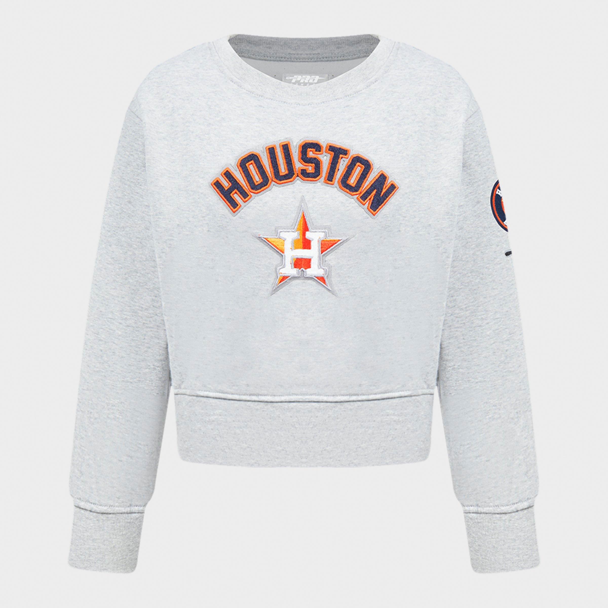 Pro Standard Girls Toddler Houston Astros MLB Classic Fleece Crewneck Sweatshirt