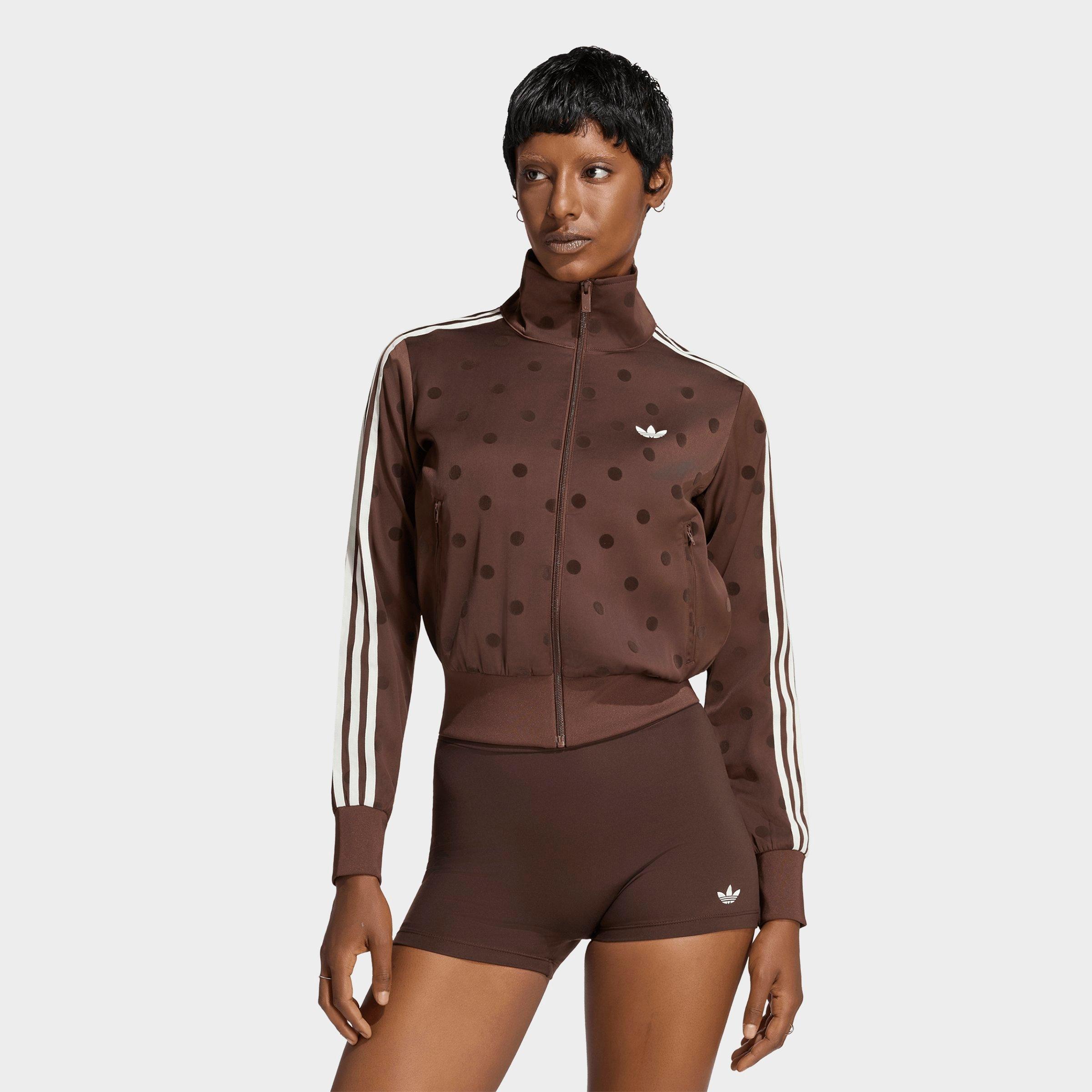 adidas Women's Originals Firebird Polka Dot Satin Track Jacket