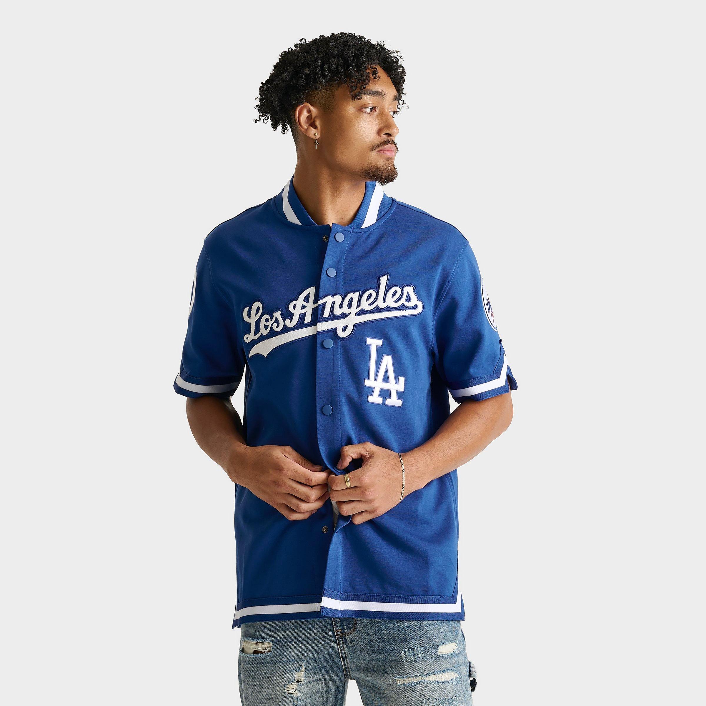 Pro Standard Men's Los Angeles Dodgers MLB Warm-Up Jersey in Dodger Blue/White Size: Small