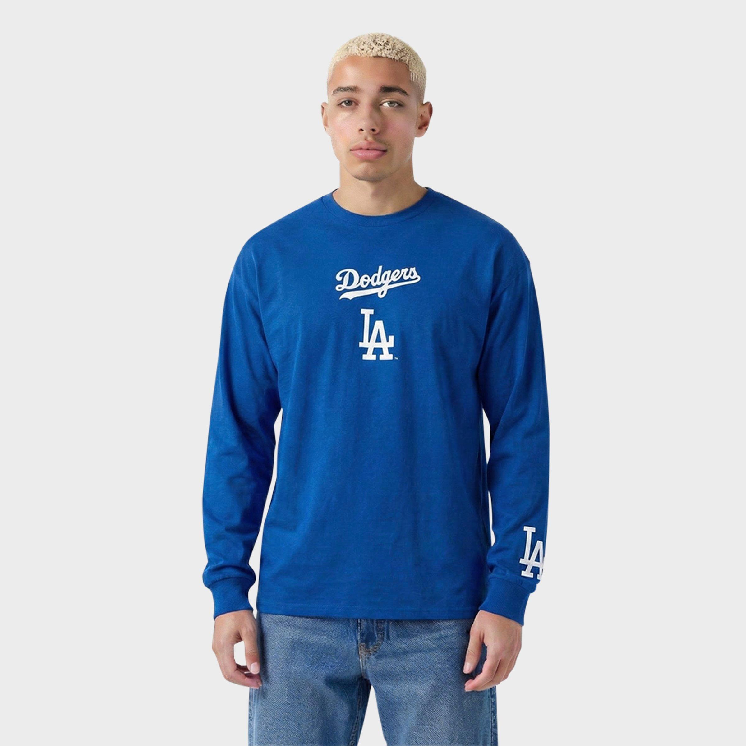 Pro Standard Men's Los Angeles Dodgers MLB Wingspan Long-Sleeve T-Shirt in Dodger Blue Size: Small
