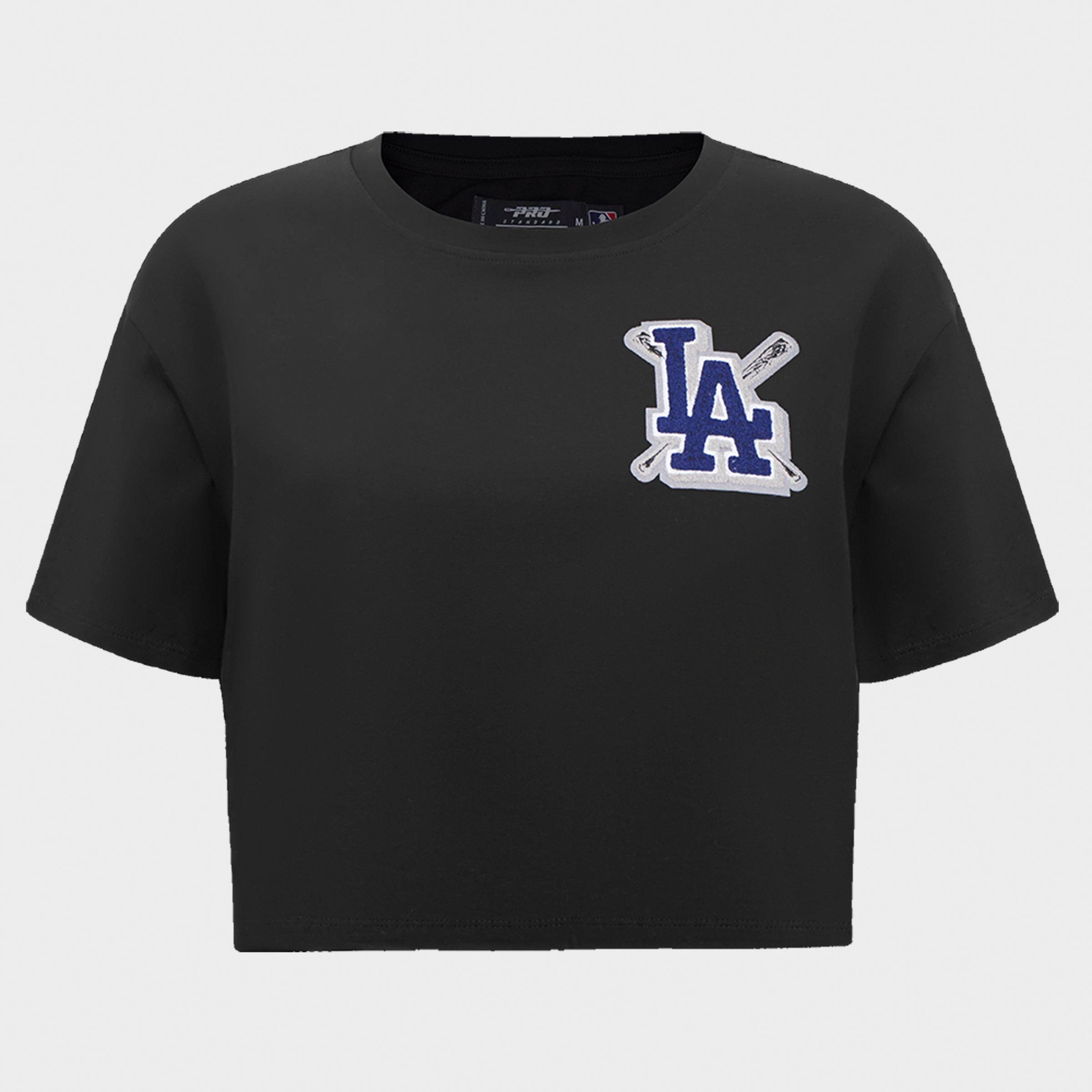 Pro Standard Women's Los Angeles Dodgers MLB Mashup Single Jersey Boxy T-Shirt