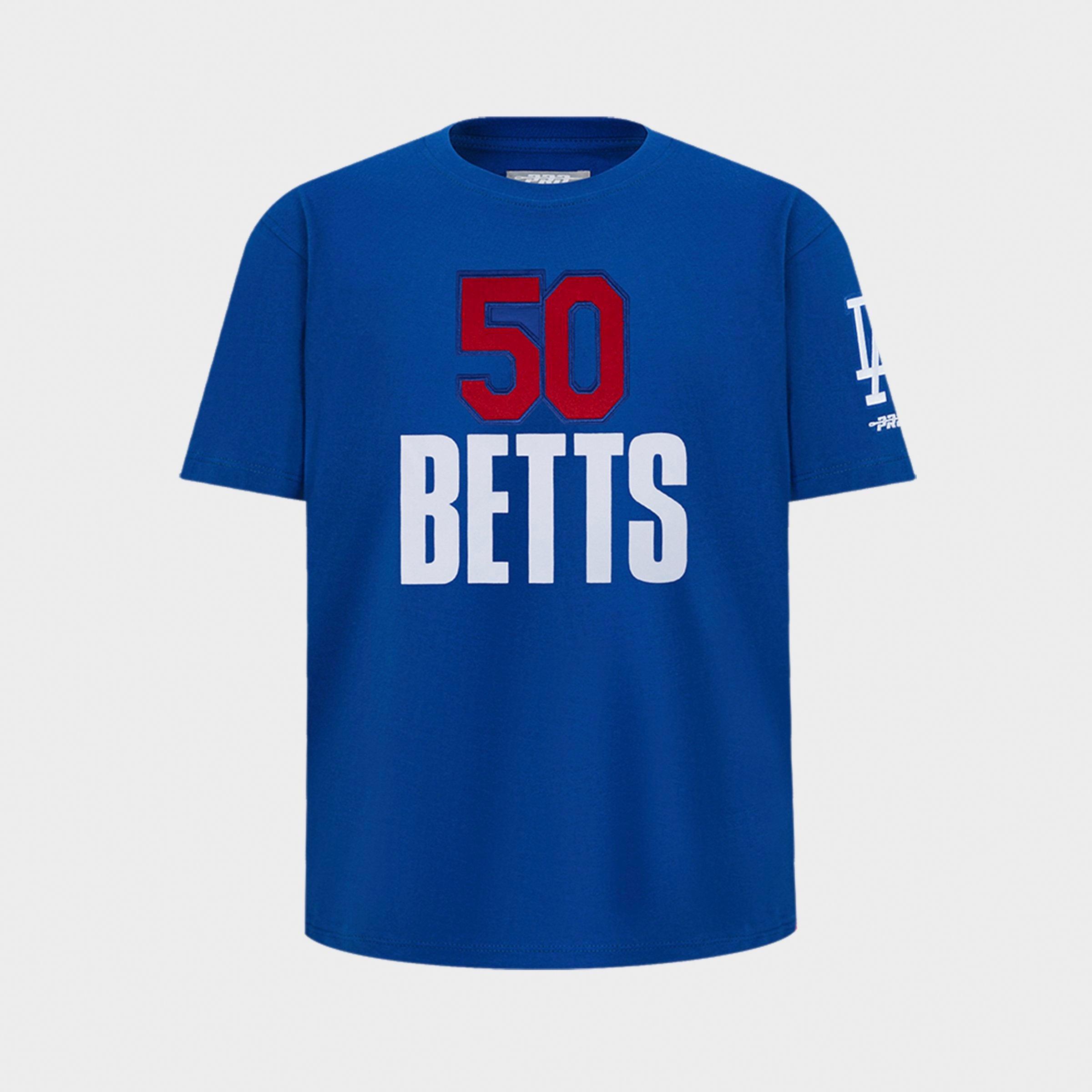 Pro Standard Big Kids Mookie Betts #50 Los Angeles Dodgers MLB Name and Number T-Shirt