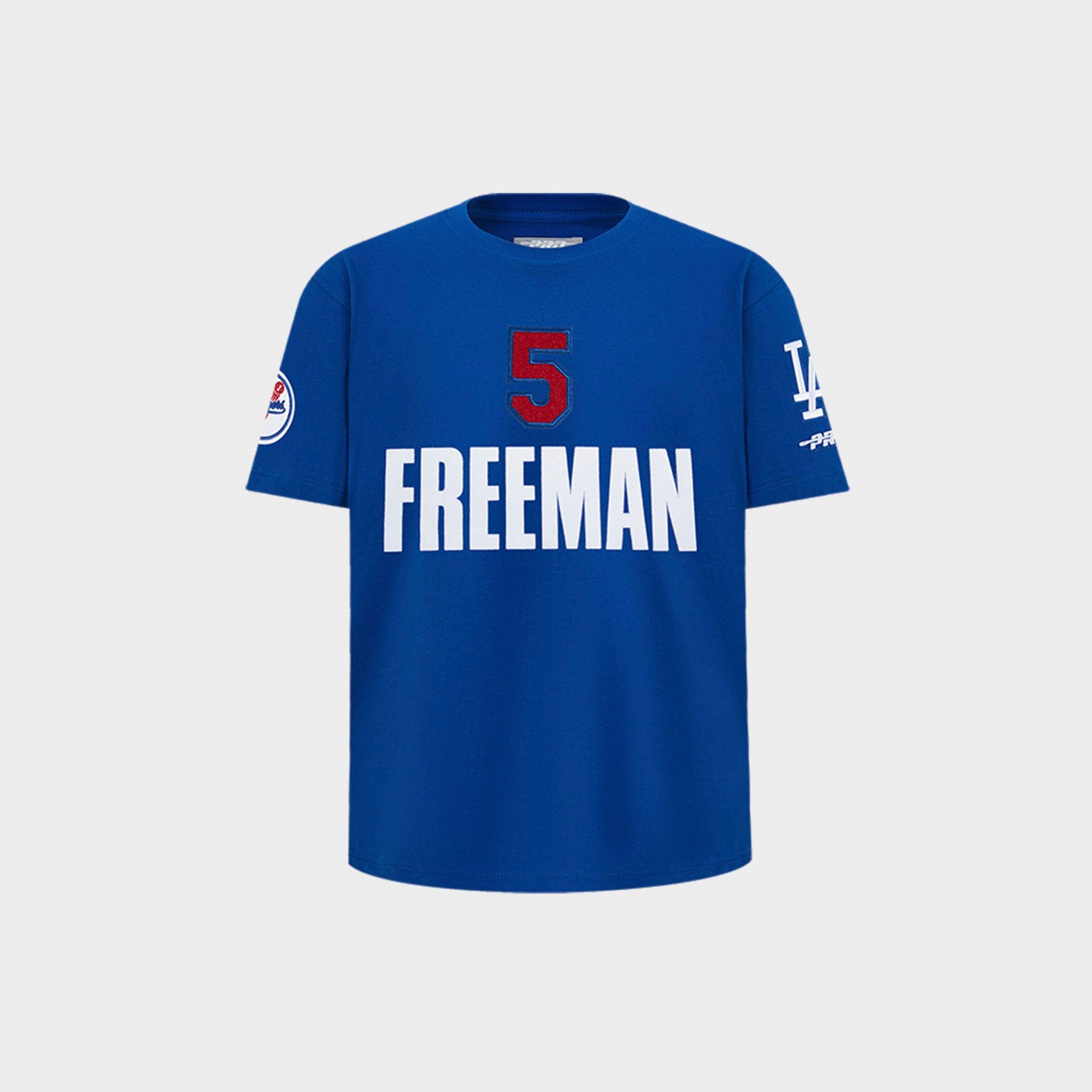 Pro Standard Little Kids Freddie Freeman #5 Los Angeles Dodgers MLB Name and Number T-Shirt in Dodger Blue