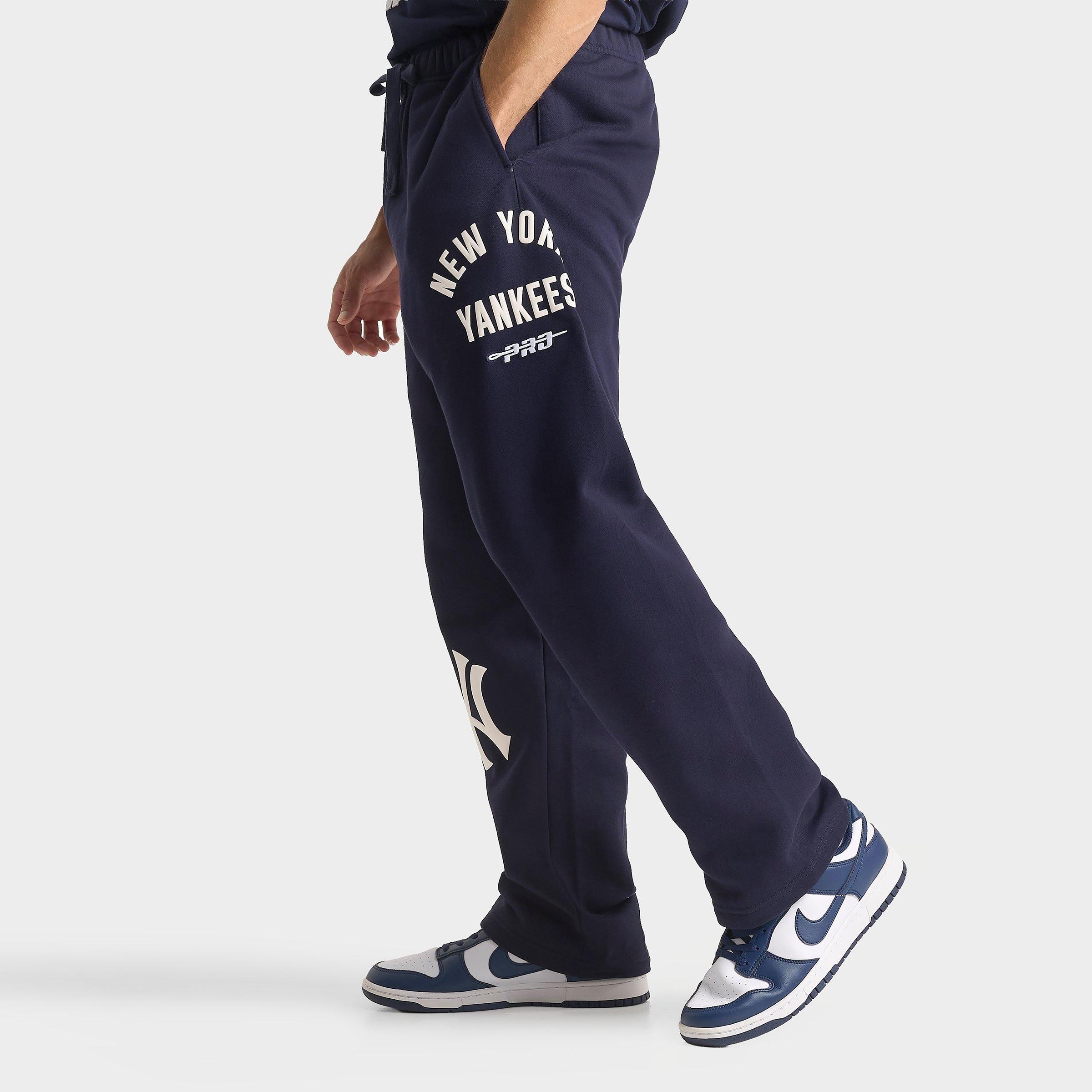Pro Standard Men's New York Yankees MLB Straight Leg Sweatpants in Midnight Navy Size: Small