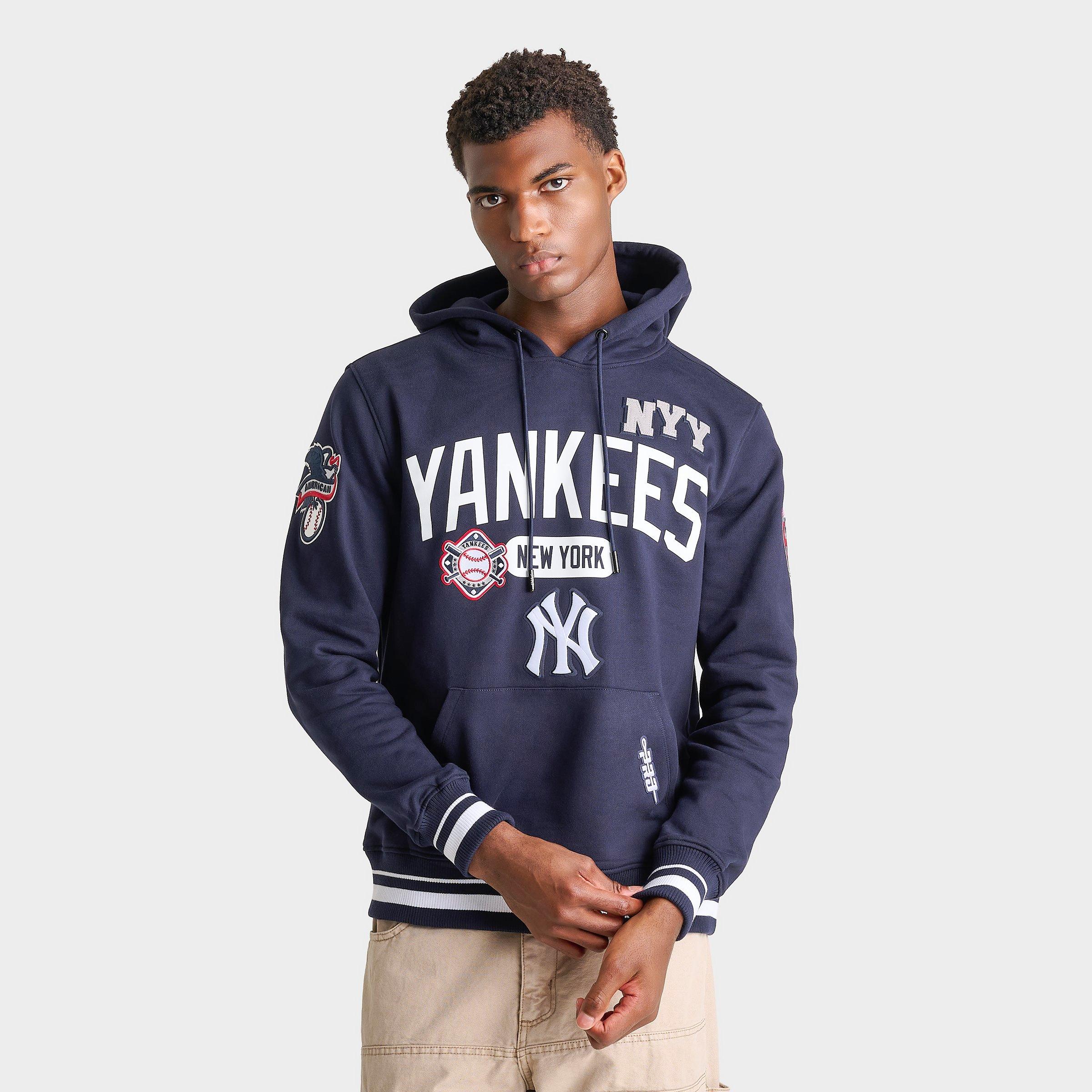 Pro Standard Men's New York Yankees MLB Letterman Fleece Pullover Hoodie