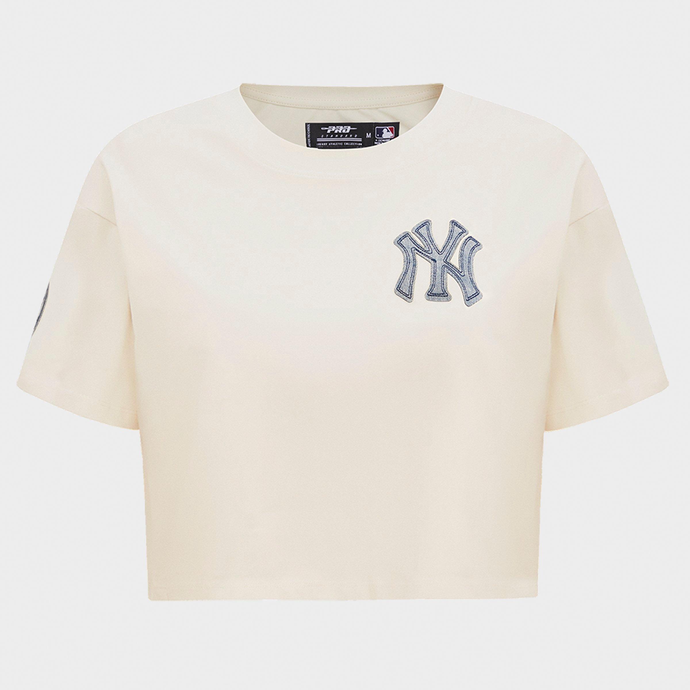 Pro Standard Women's New York Yankees MLB Varsity Blues Single Jersey Boxy T-Shirt