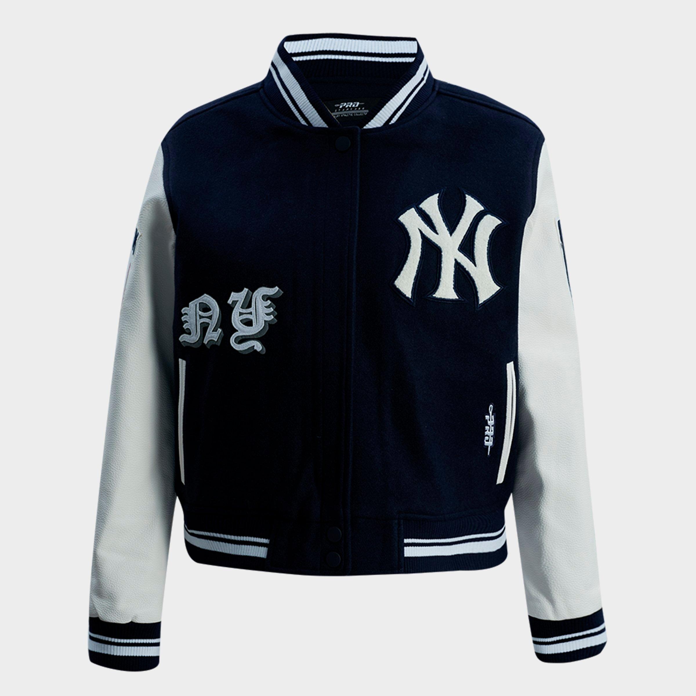 Pro Standard Women's New York Yankees MLB Old English Rib Wool Varsity Jacket