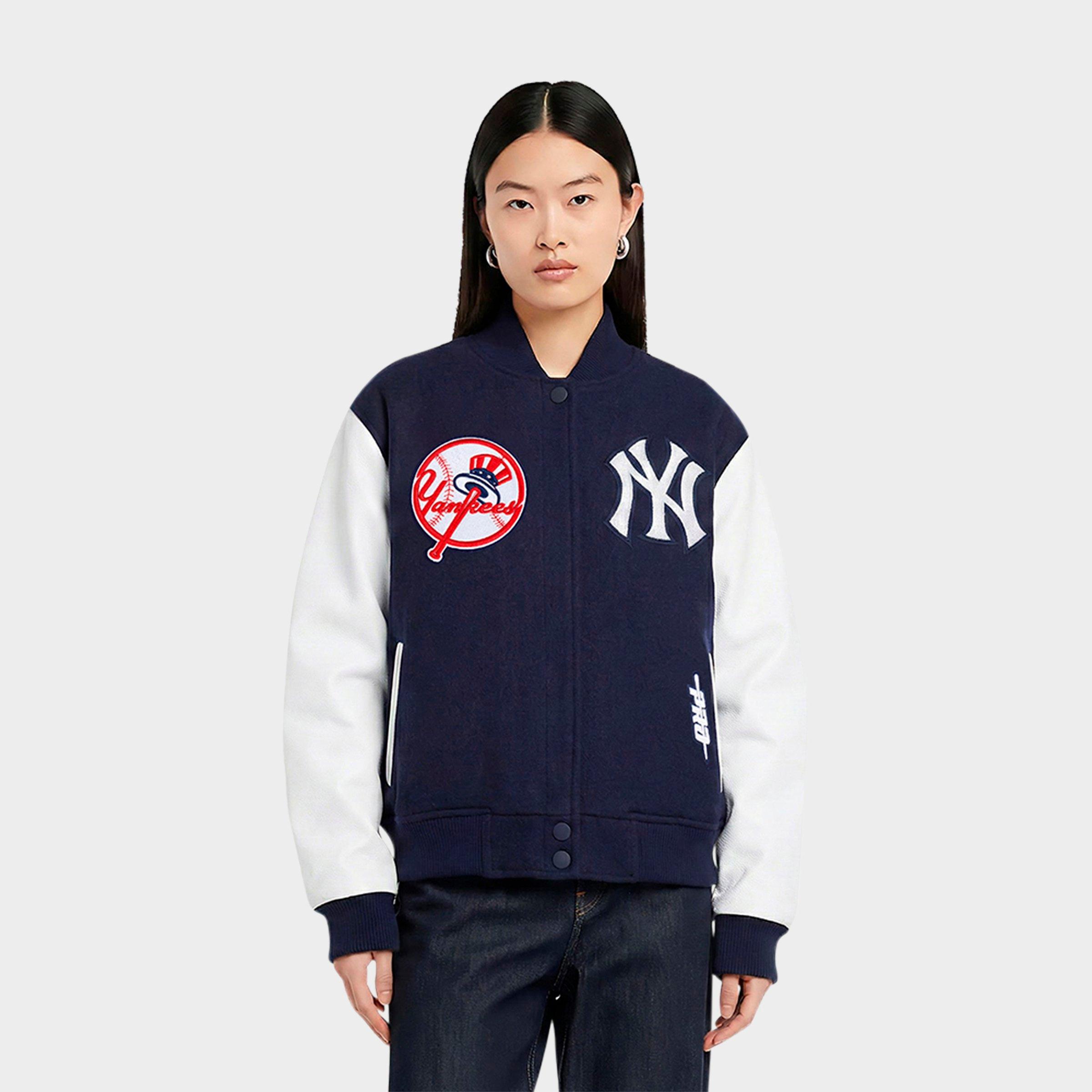 Pro Standard Women's New York Yankees MLB Game Day Classics Rib Wool Varsity Jacket