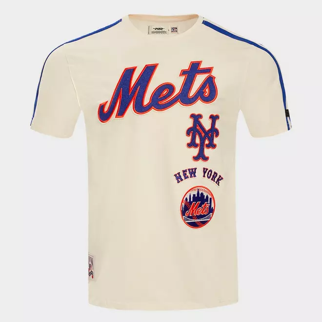 Men's Pro Standard New York Mets MLB Retro Classic Striped T-Shirt